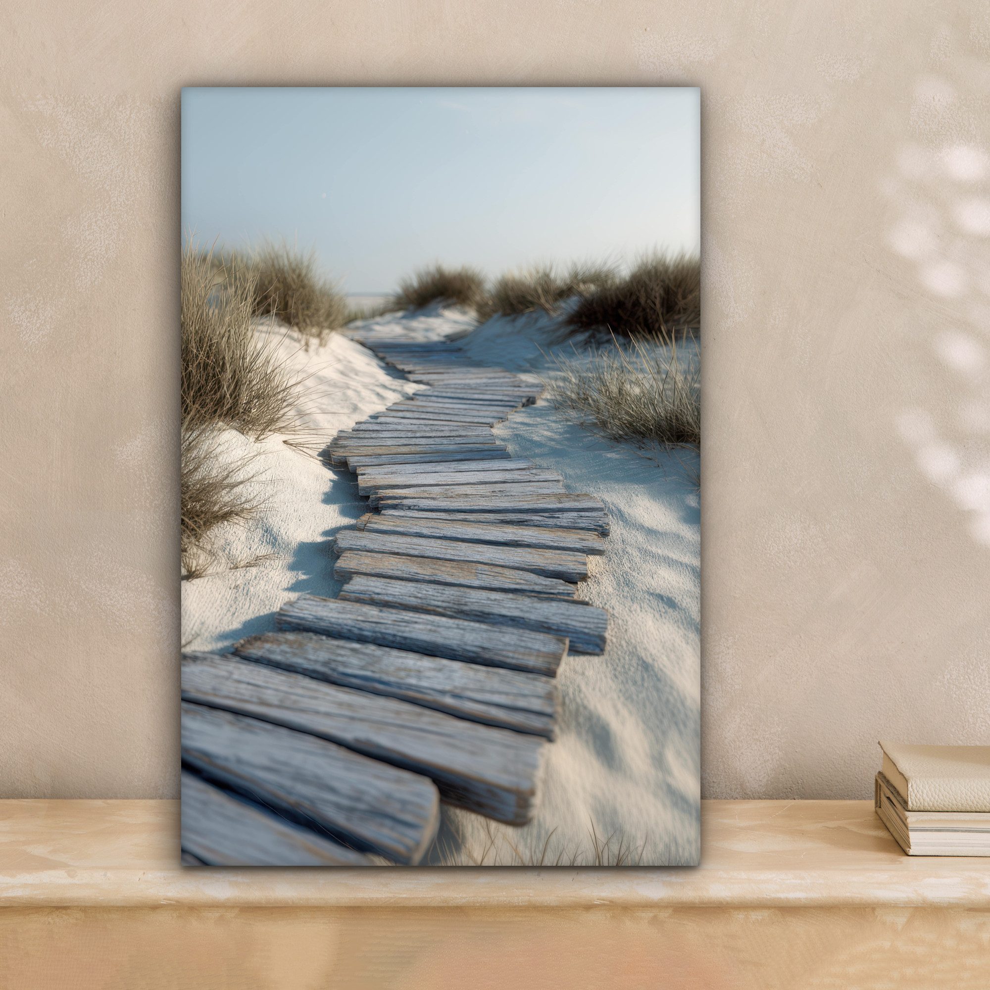 OneMillionCanvasses® Leinwandbild Pfad - Regale - Dünen - Gras, Fotodruck ( günstig online kaufen