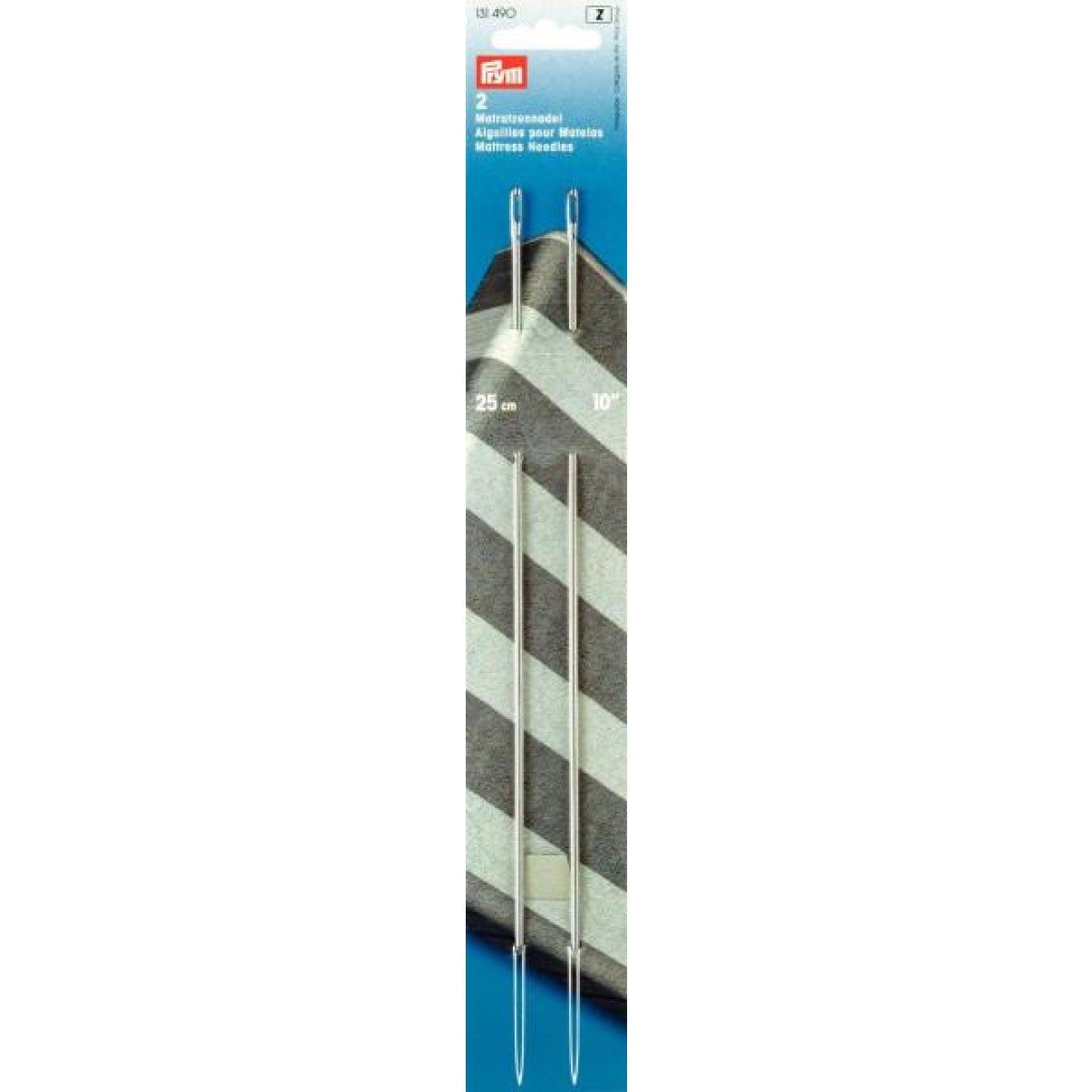 Prym Stricknadeln Matratzennadeln 2,35x250 mm silberfarbig 2 St