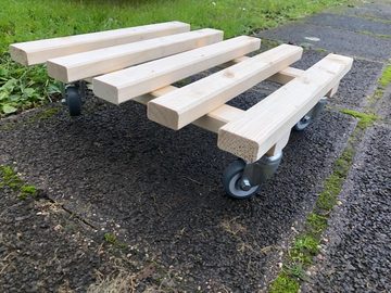 Schlögel Pflanzenroller Pflanzenroller Scandi-Design TNA280 Belastung bis 280kg Vollholzroller aus Nadelholz gehobelt, gute Festigkeits- und Elastizitätseigenschaft vierseitig gehobelt Kanten gefast natürlicher Optik Größe 300x300 mit 4 Rahmenhölzer Größe 400x400 mit 5 Rahmenhölzer Größe 500x500 mit 6 Rahmenhölzer Keine überstehende Schraubenköpfe