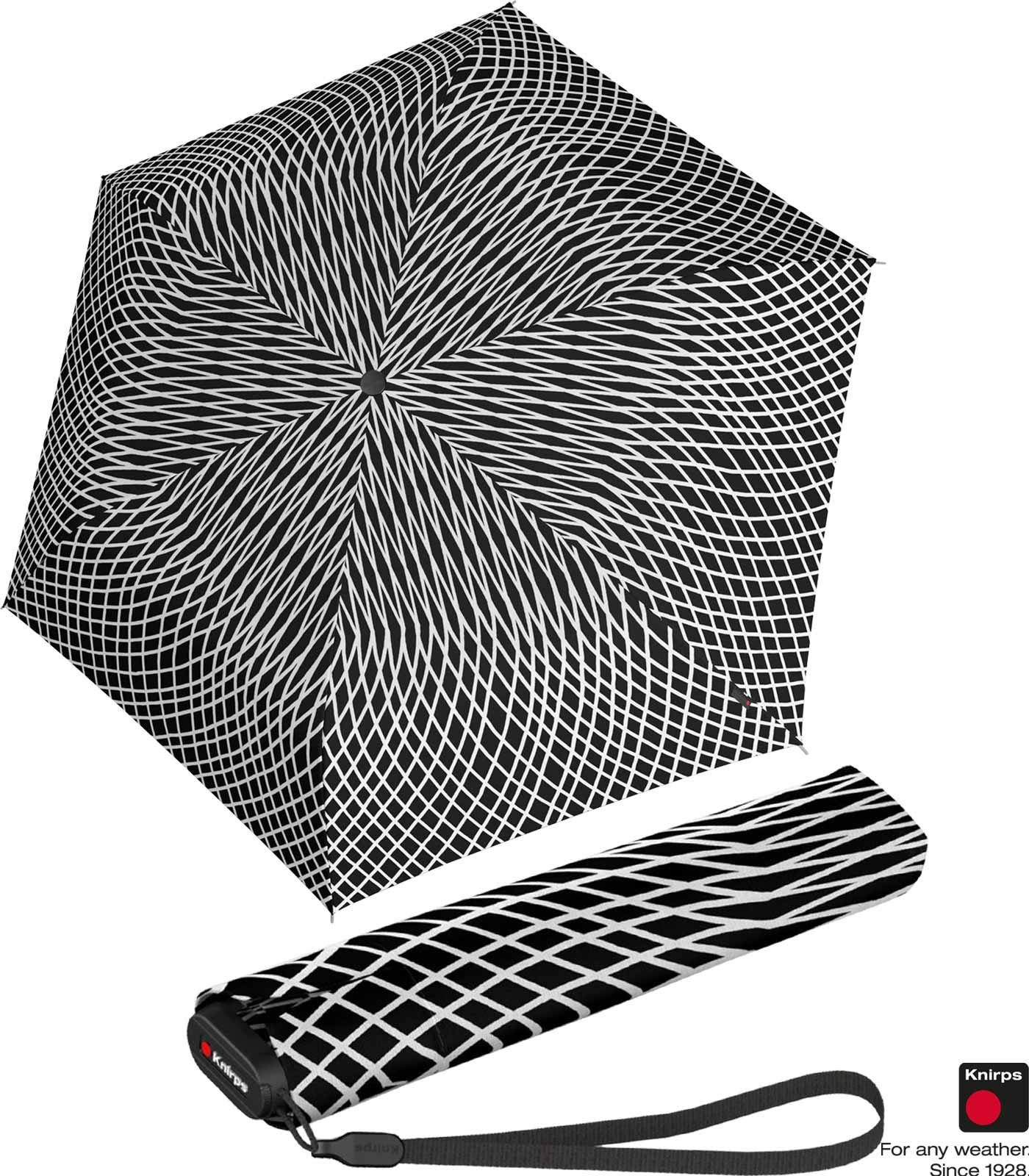 Taschenregenschirm leicht und Ultra super Knirps® Slim sansan, US.050 kompakt Manual Nuno Light extrem -