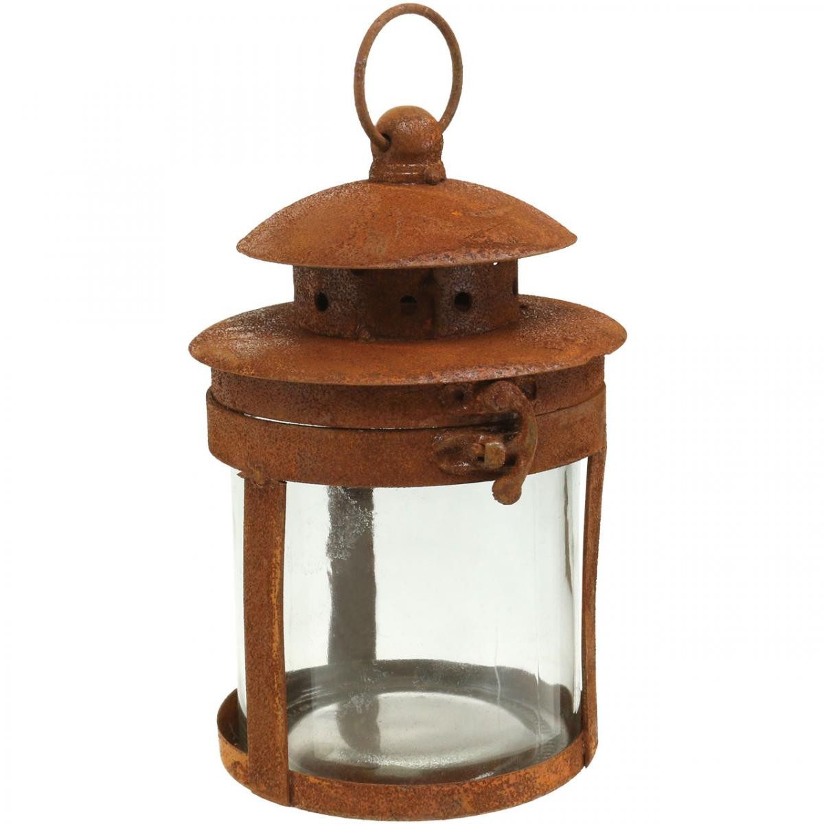 Viana Windlicht Metalllaterne Edelrost H18cm Ø10cm günstig online kaufen