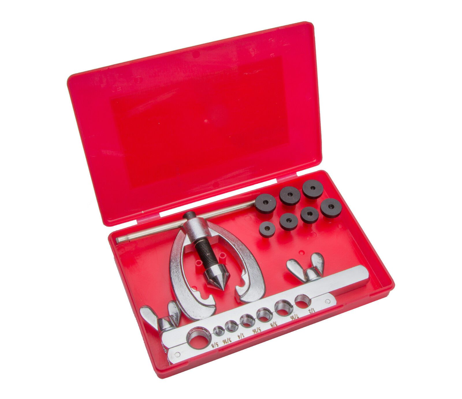 Falon-Tech Bördelgerät Bördelgerät Bördel Werkzeug Bremsleitung Bördeln Bördelwerkzeug Set, (9-tlg)