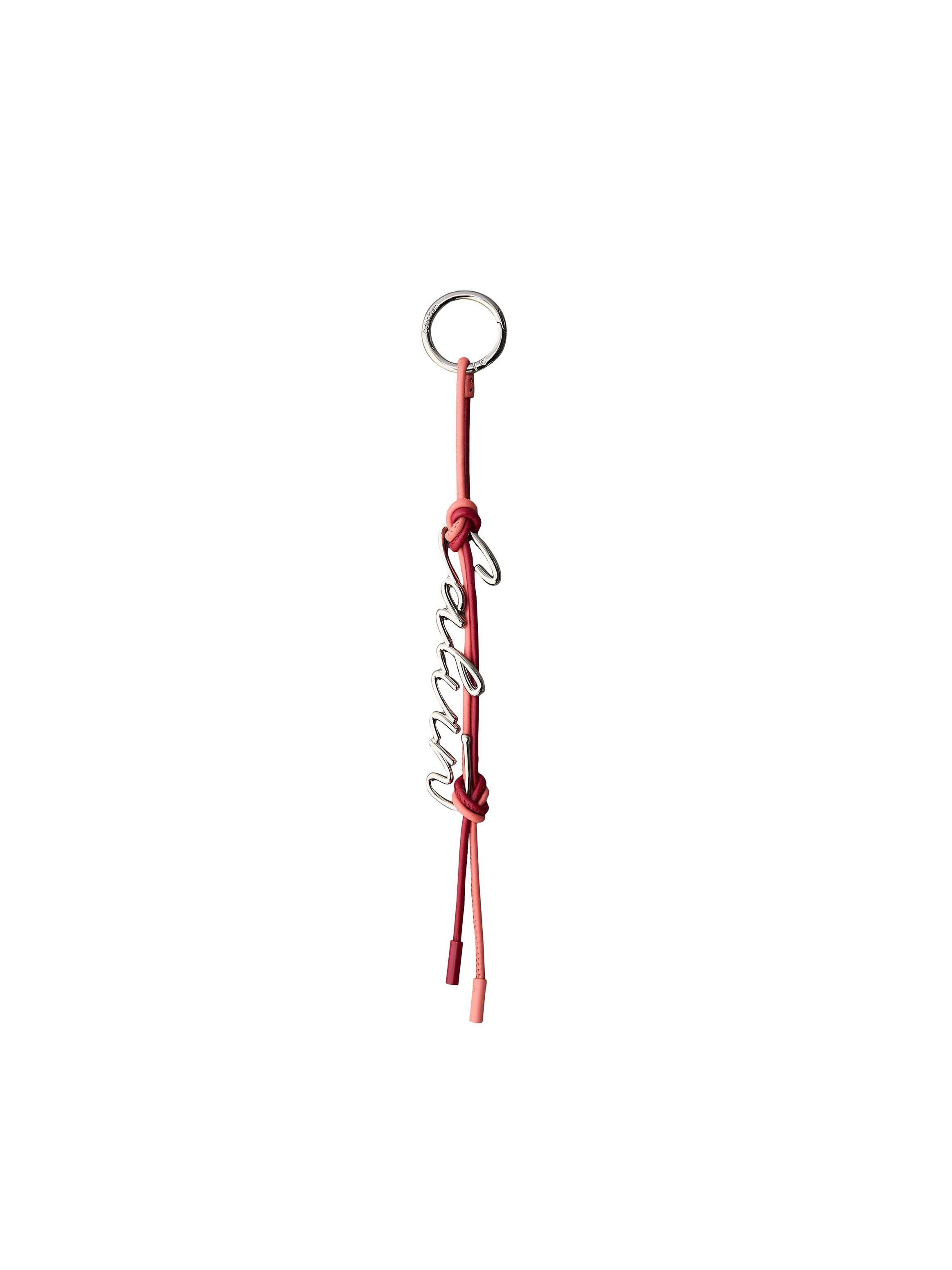 Calvin Klein Schlüsselanhänger KNOTTED SCRIPT HW BAG CHARM, Taschenanhänger, Taschen Charm, Bag Charm mit Metall-Ring