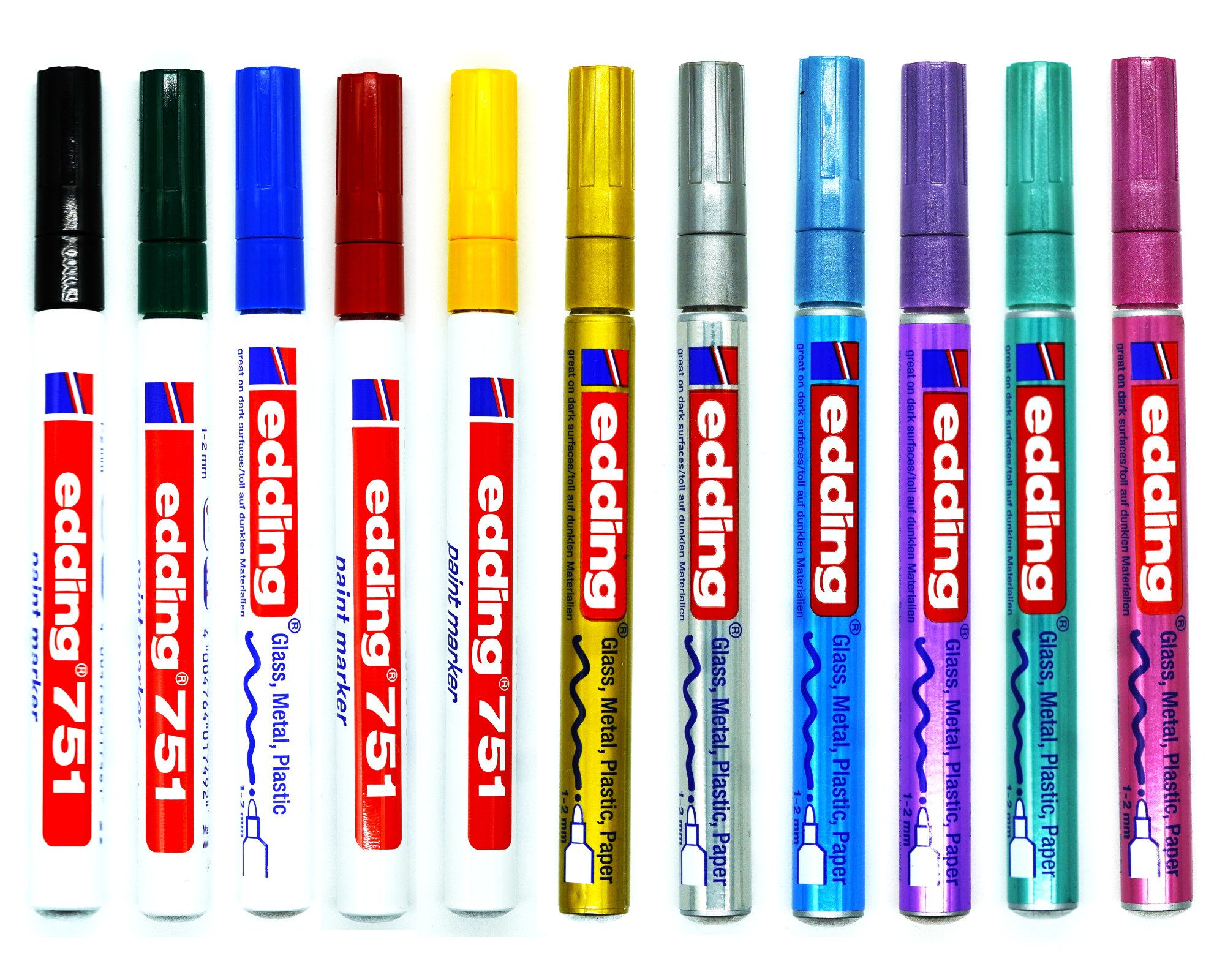 Lackmarker 751 Marker Lackmaler Glanzlack Runde Spitze ALLE FARBEN