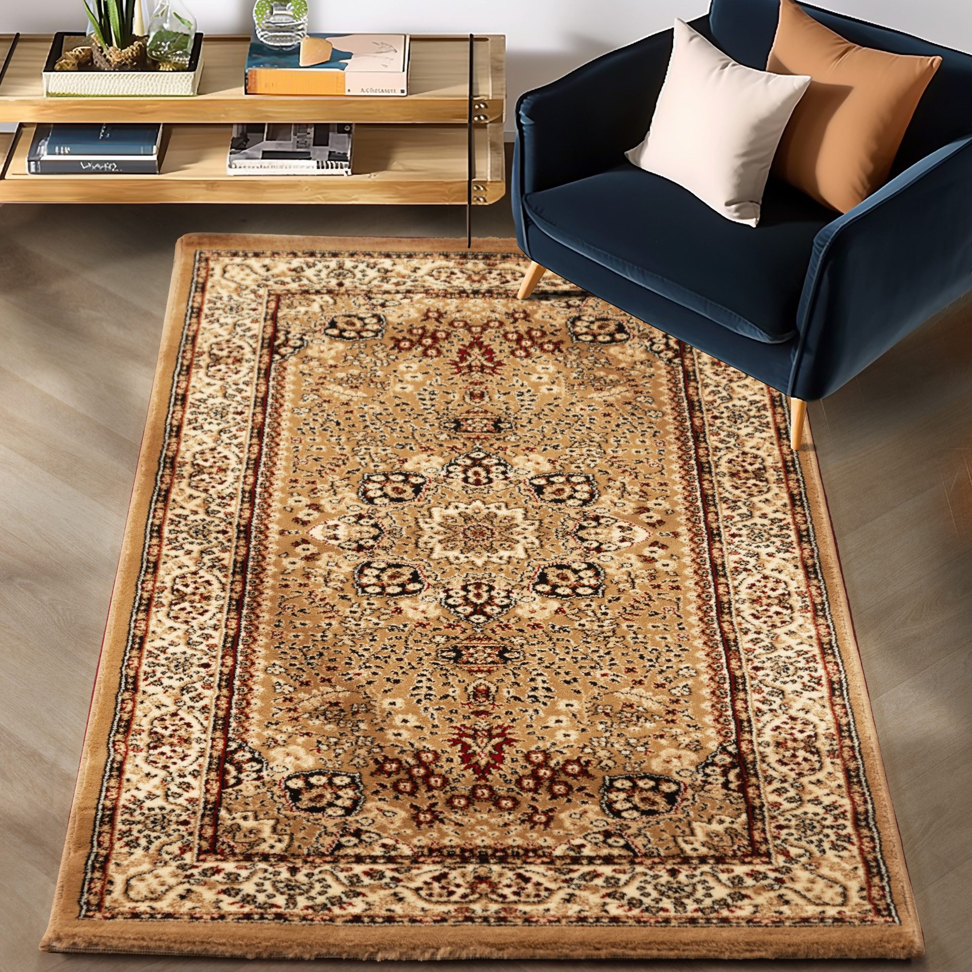 Carpettex Orientteppich Orientalisch Design, Läufer, Höhe: 12 mm, Orinet Teppich Webteppich orientalischen Mustern Teppich Wohnzimmer