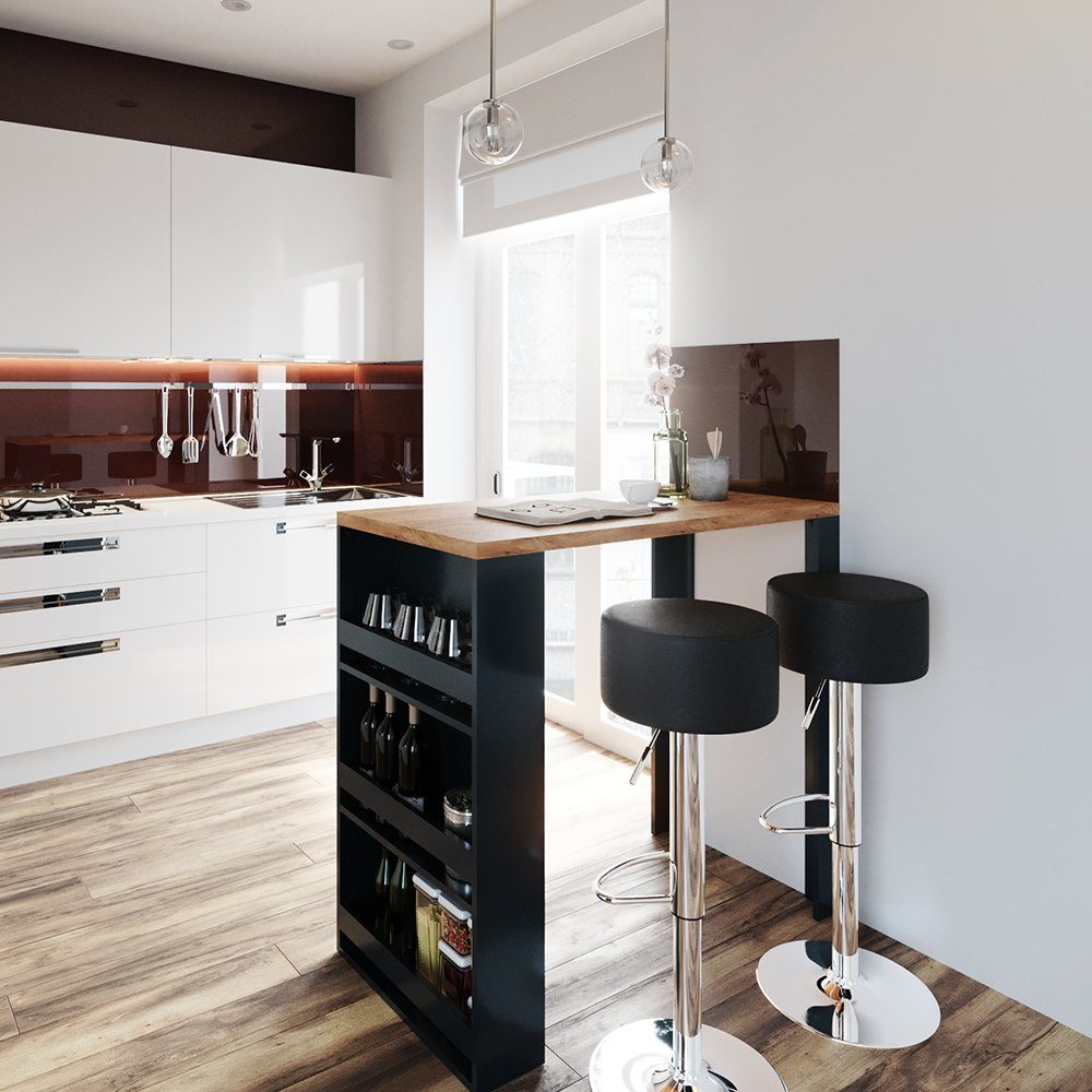 Vicco Bartisch, Eiche/Anthrazit, 57 x 117 cm