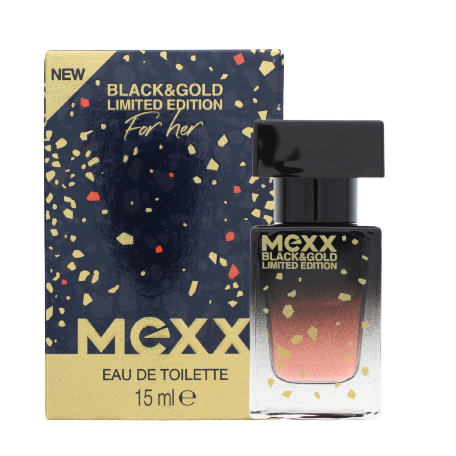 Mexx Eau de Toilette Mexx Black & Gold Limited Edition Woman EDT Eau de Toilette sinnlich b