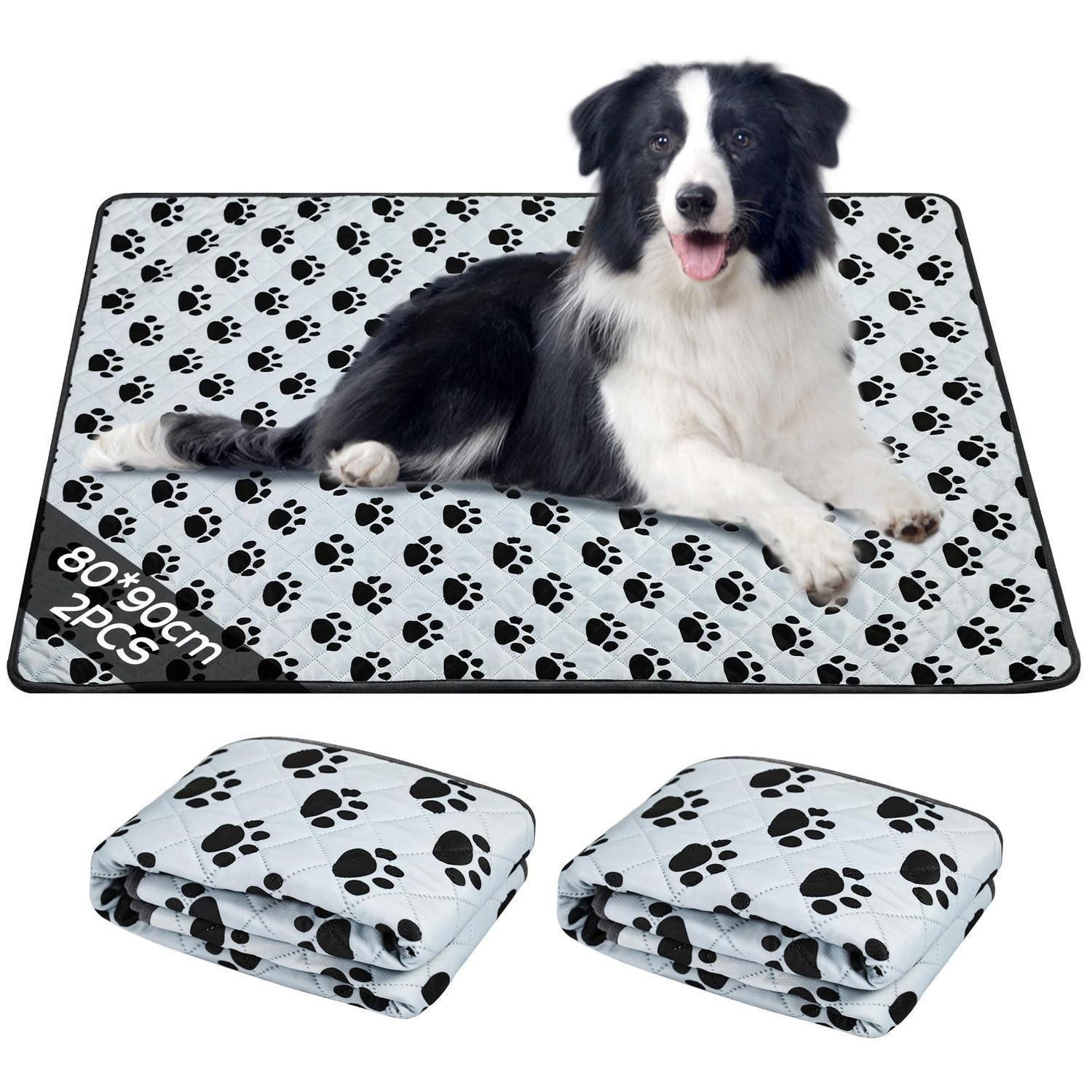 LuxusKollektion Hundematte Welpenunterlagen waschbar 2 Stück 90x120cm