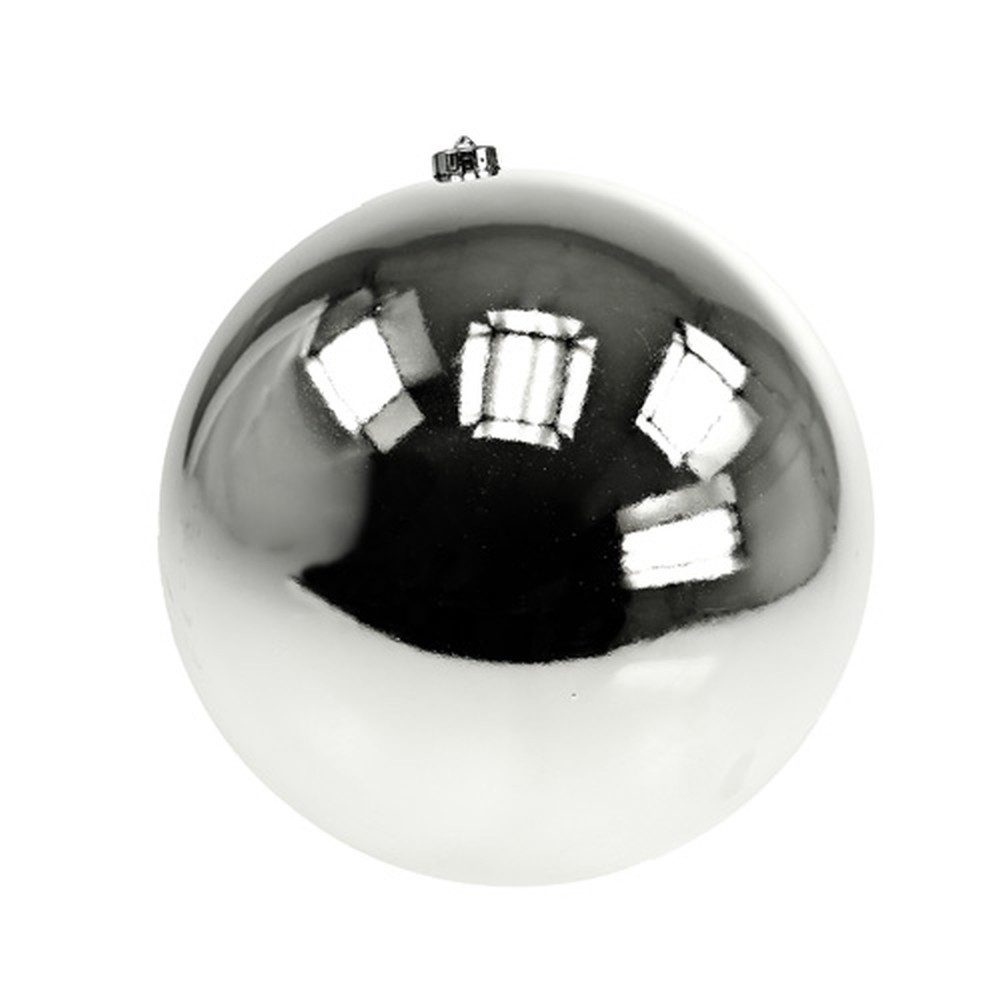 Florists Products Weihnachtsbaumkugel Große Weihnachtskugel Silber Ø20cm Kunstst