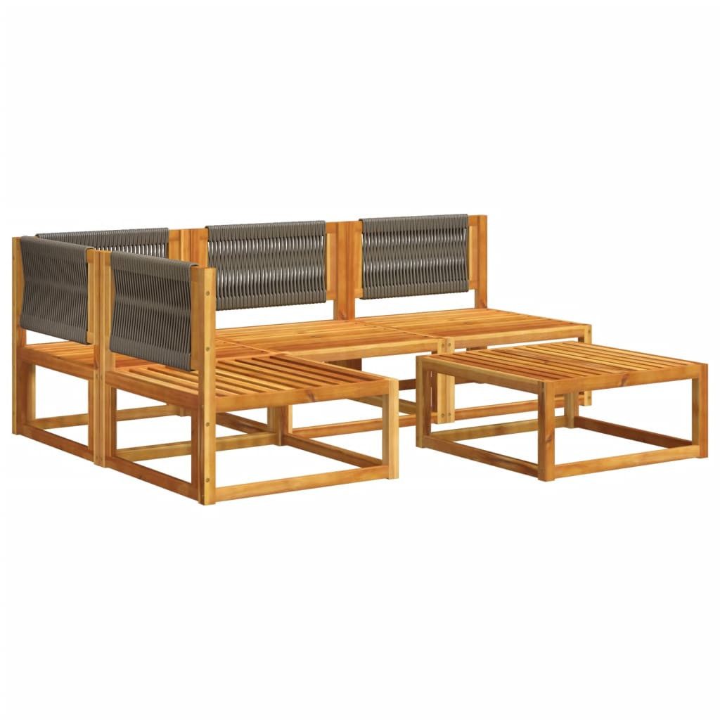 vidaXL Loungesofa 5-tlg. Garten-Sofagarnitur mit Kissen günstig online kaufen
