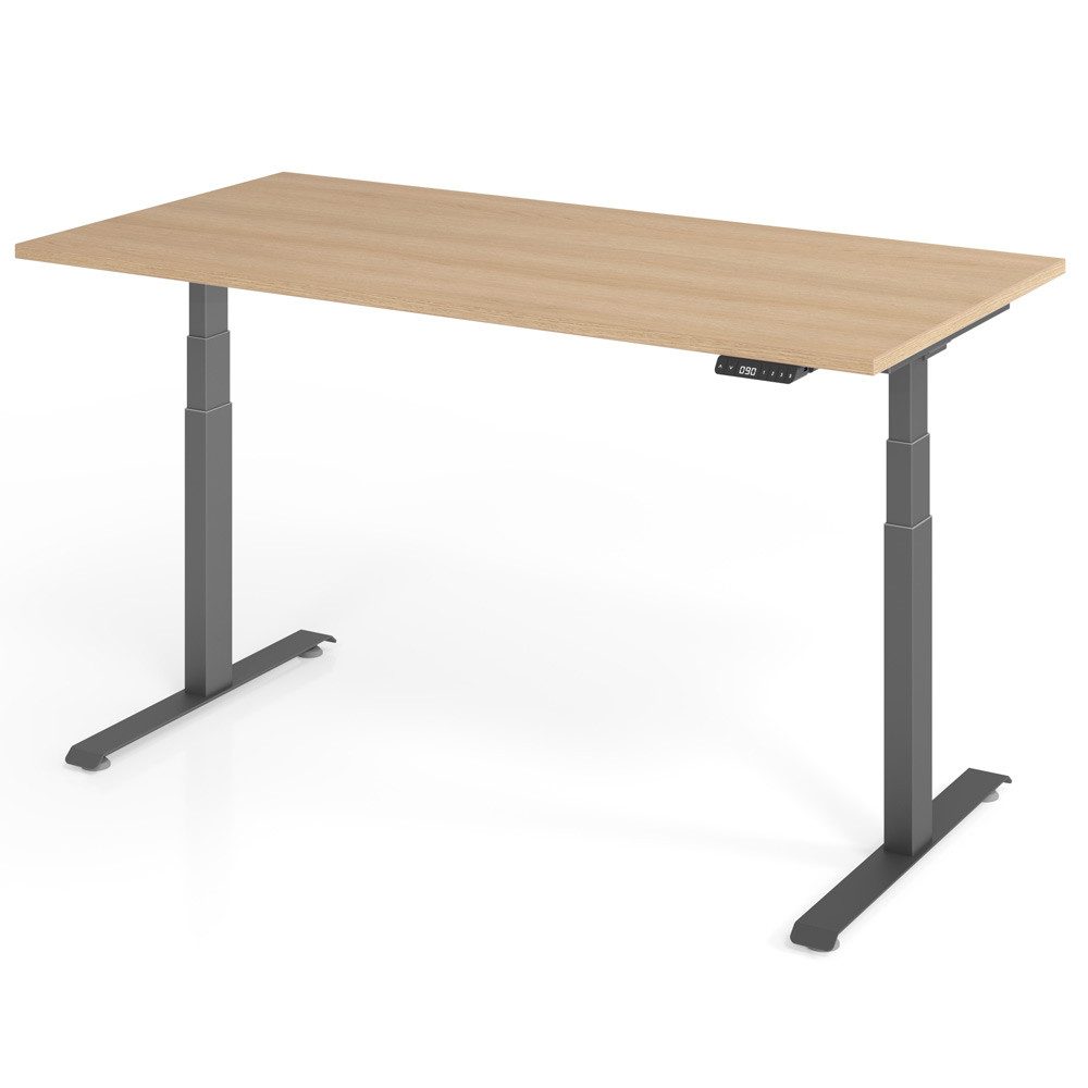 Schreibtisch YOS T5 "SOFORT" höhenverstellbar, 64,5 bis 129,5 cm Arbeitshöhe