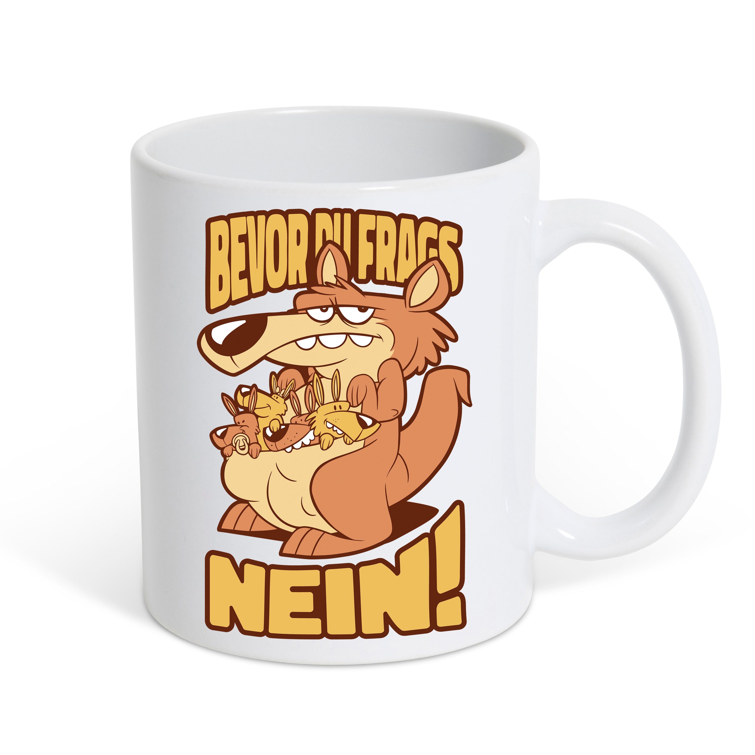 Youth Designz Tasse Bevor du Fragst Nein Kaffeetasse Geschenk, Keramik, mit modischem Print