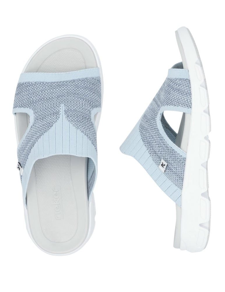 Rieker V8451 Pantoletten blau Damen - günstig online kaufen