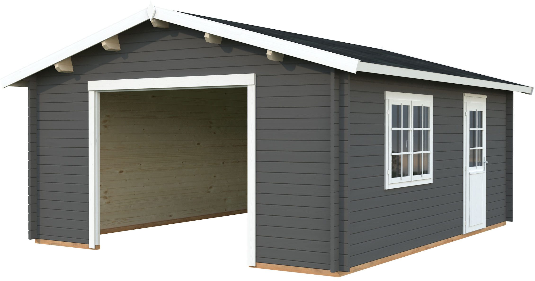 Palmako Garage Roger, ohne Tor, BxTxH: 514x598x287 cm