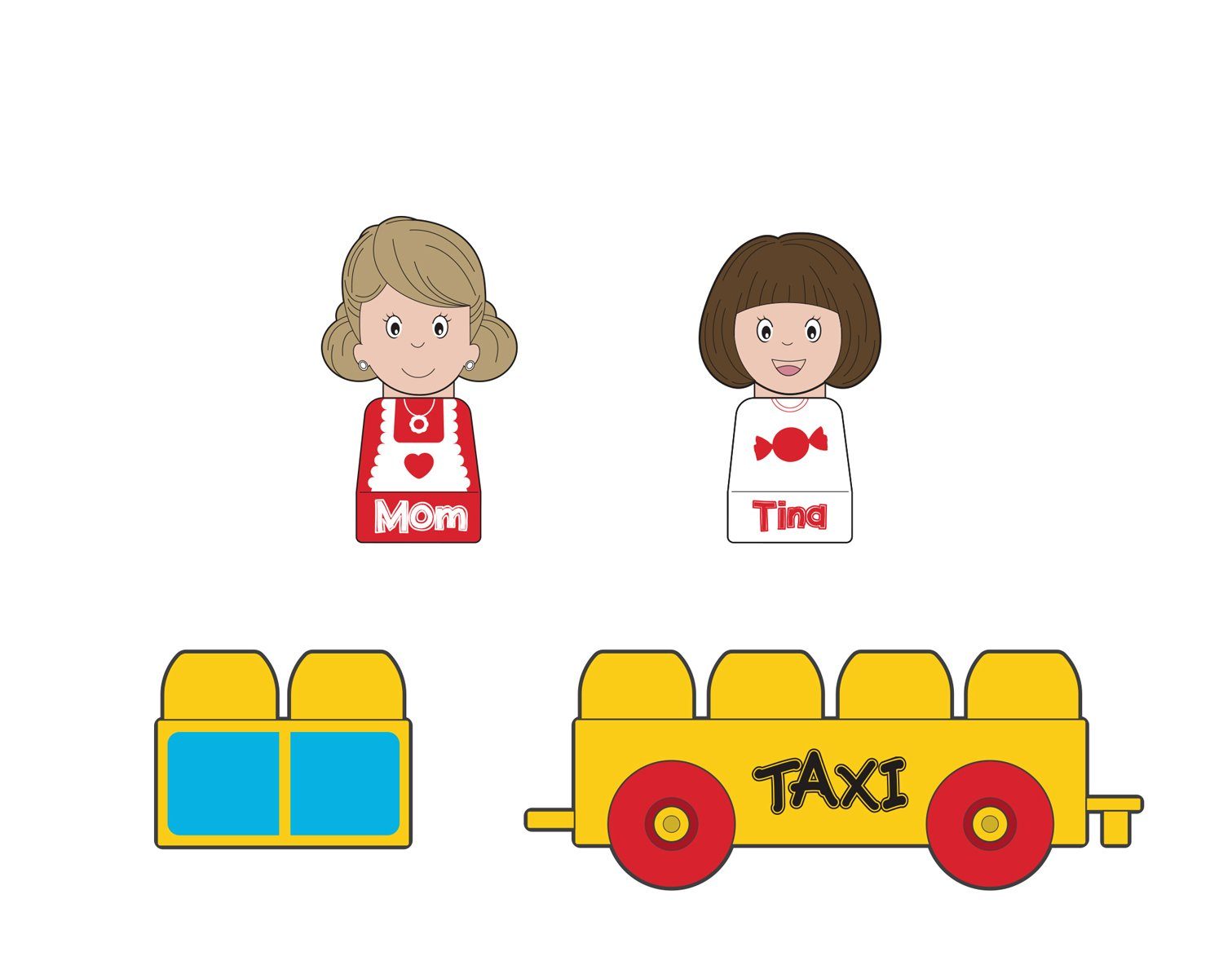 TutorBlocks TutorBlocks Starterset Lernbausteine Senioren Memory-Bausteine Spielbauklötze, Magnetbauklotz