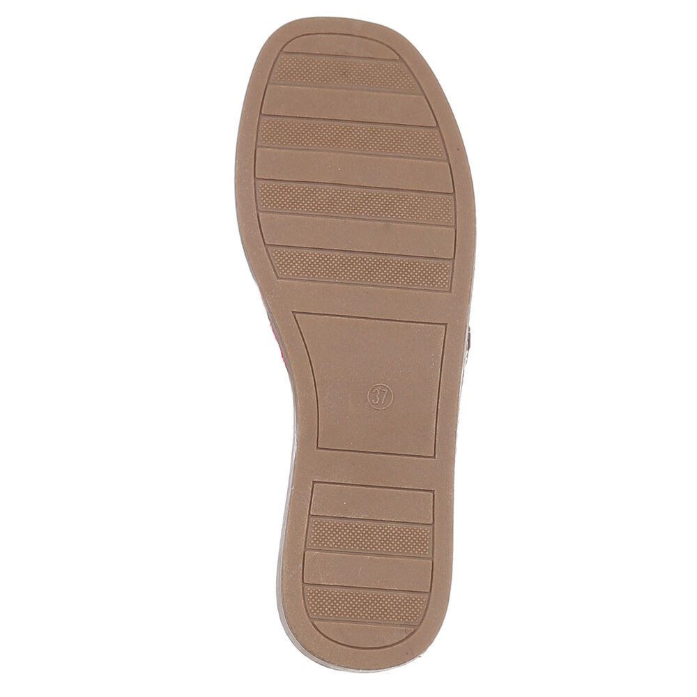 Ital-Design Trendige Damen-Sandalen mit goldener Applikation, Sommer Zehentrenner (89368742) Keilabsatz/Wedge Zehentrenner in Schwarz