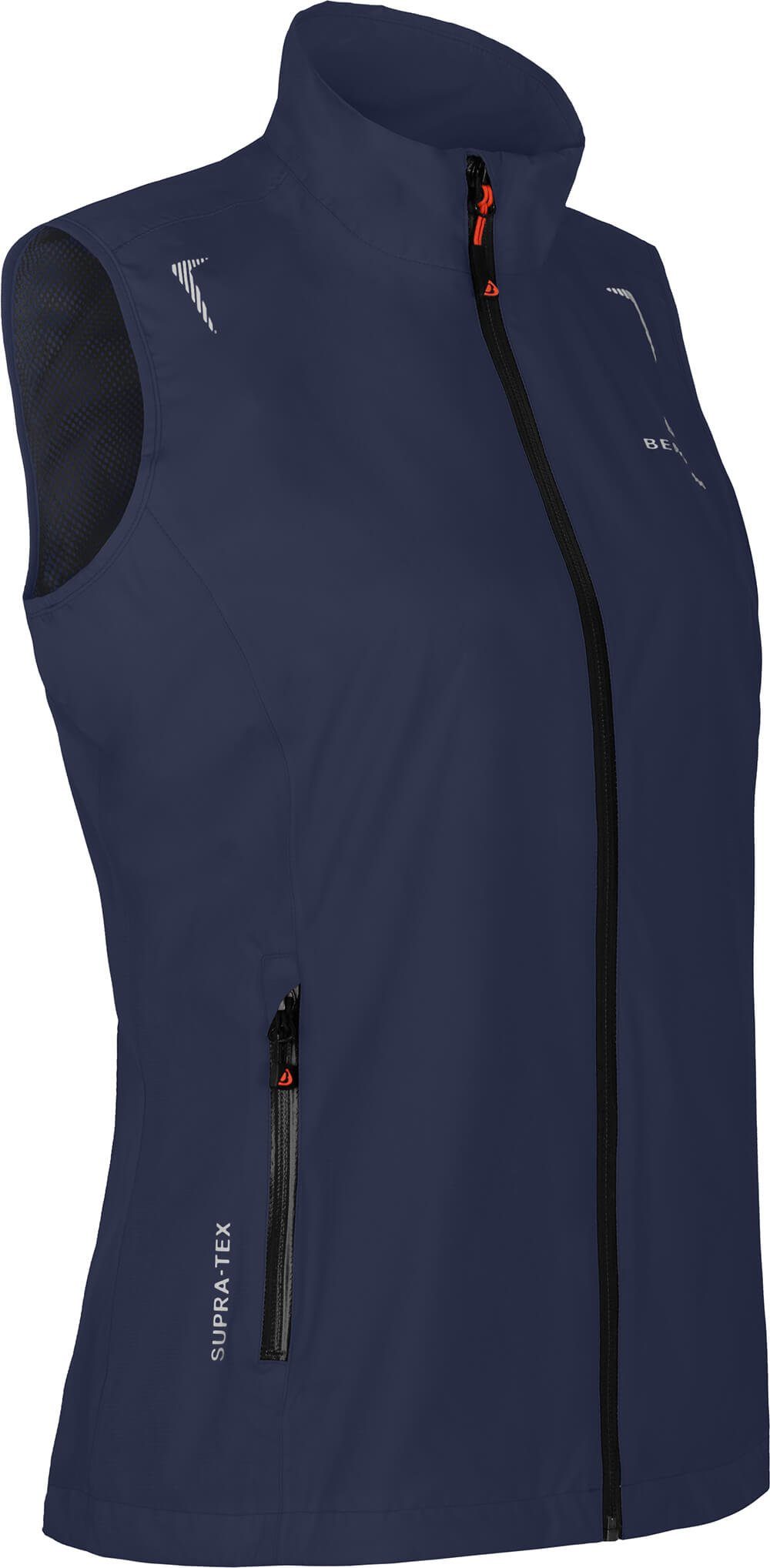 Bergson Outdoorjacke HELLI Weste Damen Regenweste, Netzfutter, 12000 mm Wassersäule, Normalgrößen, peacoat blau