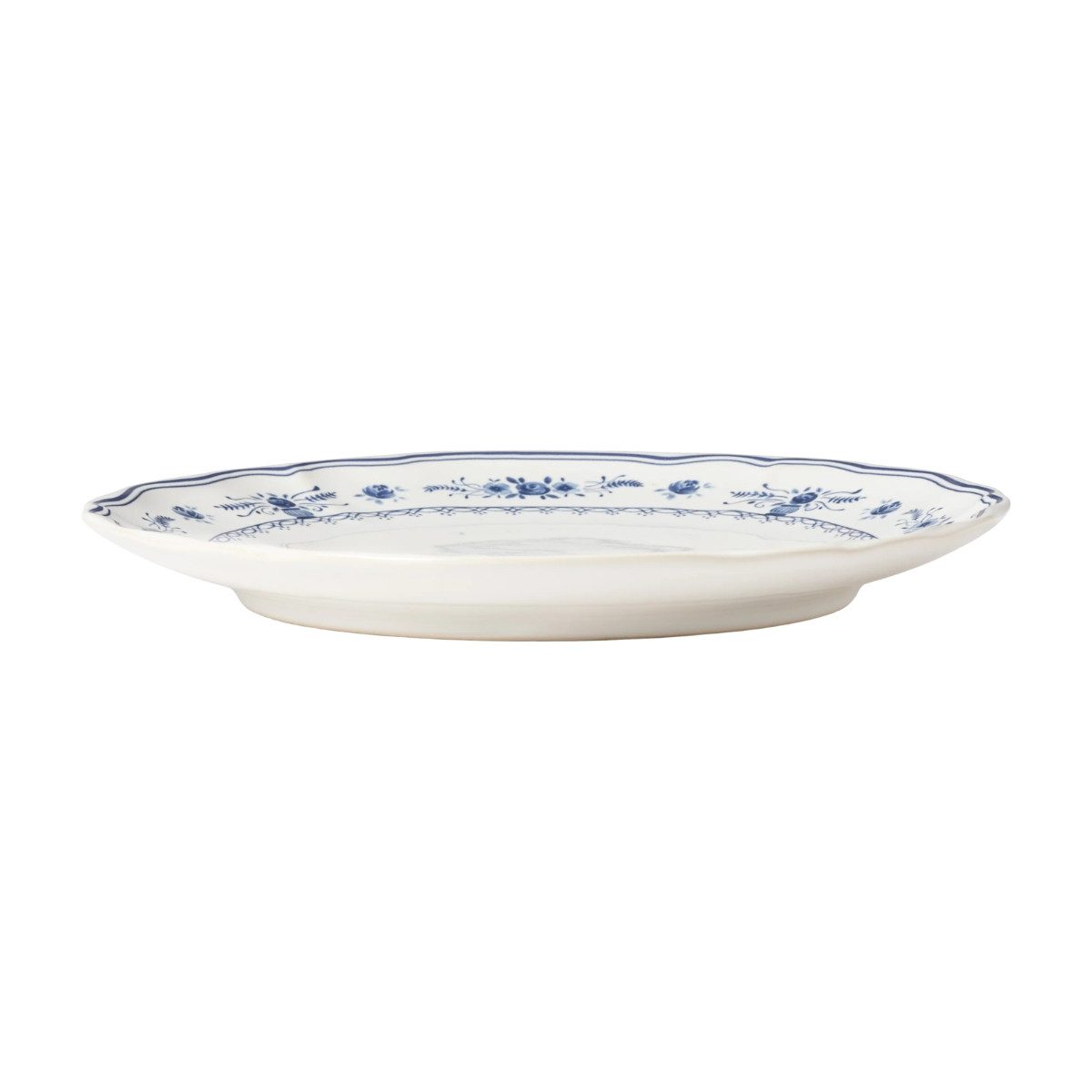 Costa Nova Teller Vila, Weiß-Blau, 27 cm, Costa Nova, (1 St), ⌀ ca. 27 cm, Höhe ca. 2,6 cm