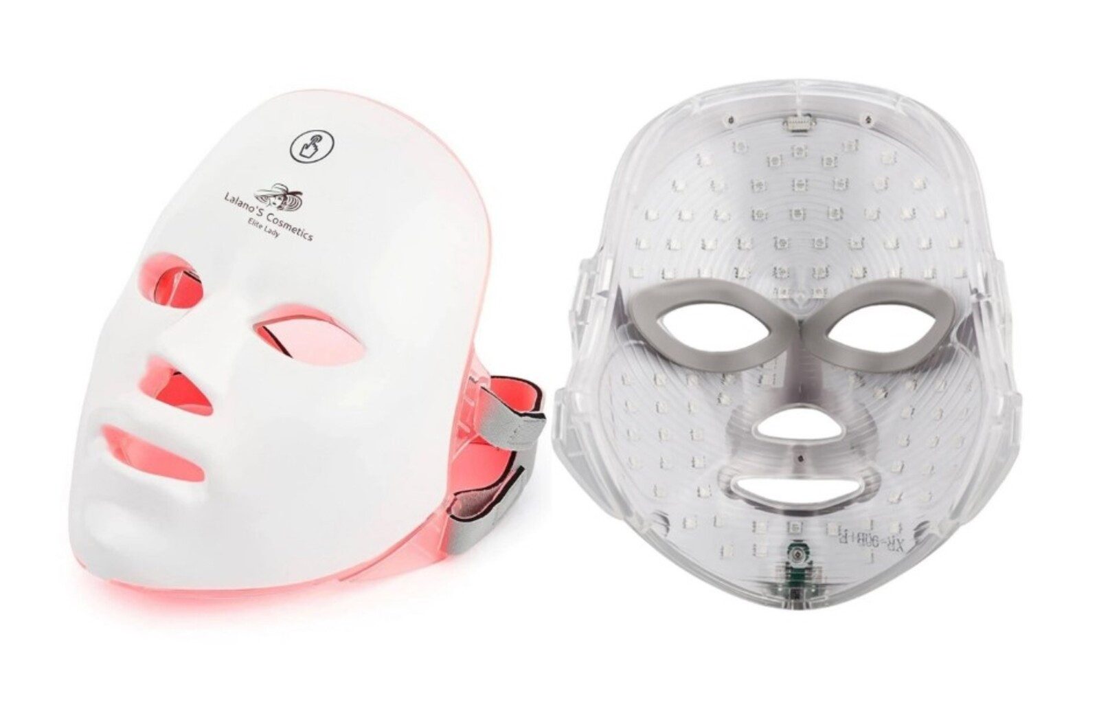 Dermaroller LED Gesichtsmaske Rotlicht Therapie Massagegerät Light Facial