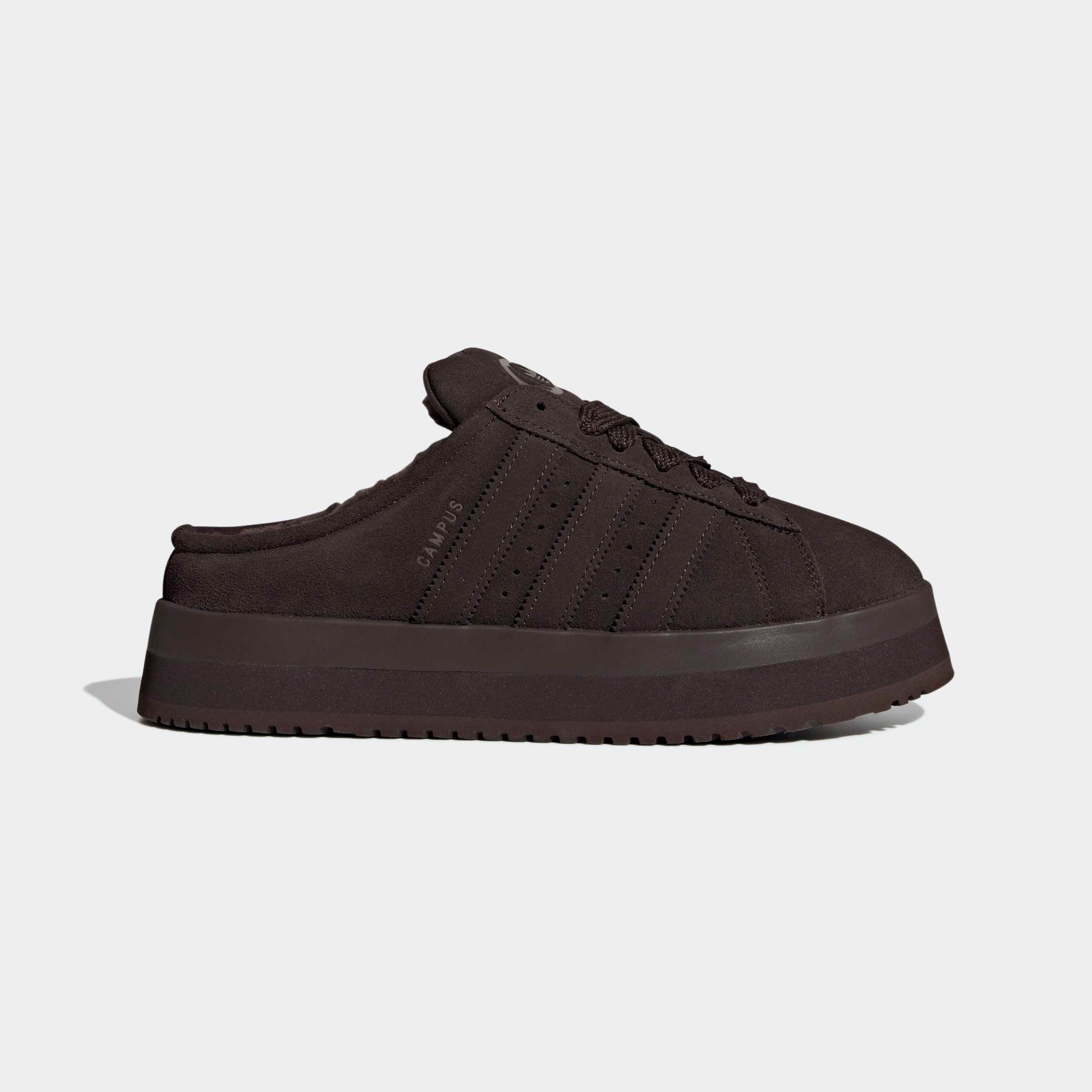 adidas Originals CAMPUS 00ER WINTER LOW Clog Hausschuh, Pantolette, Mule, Slipper mit Plateua für Herbst und Winter