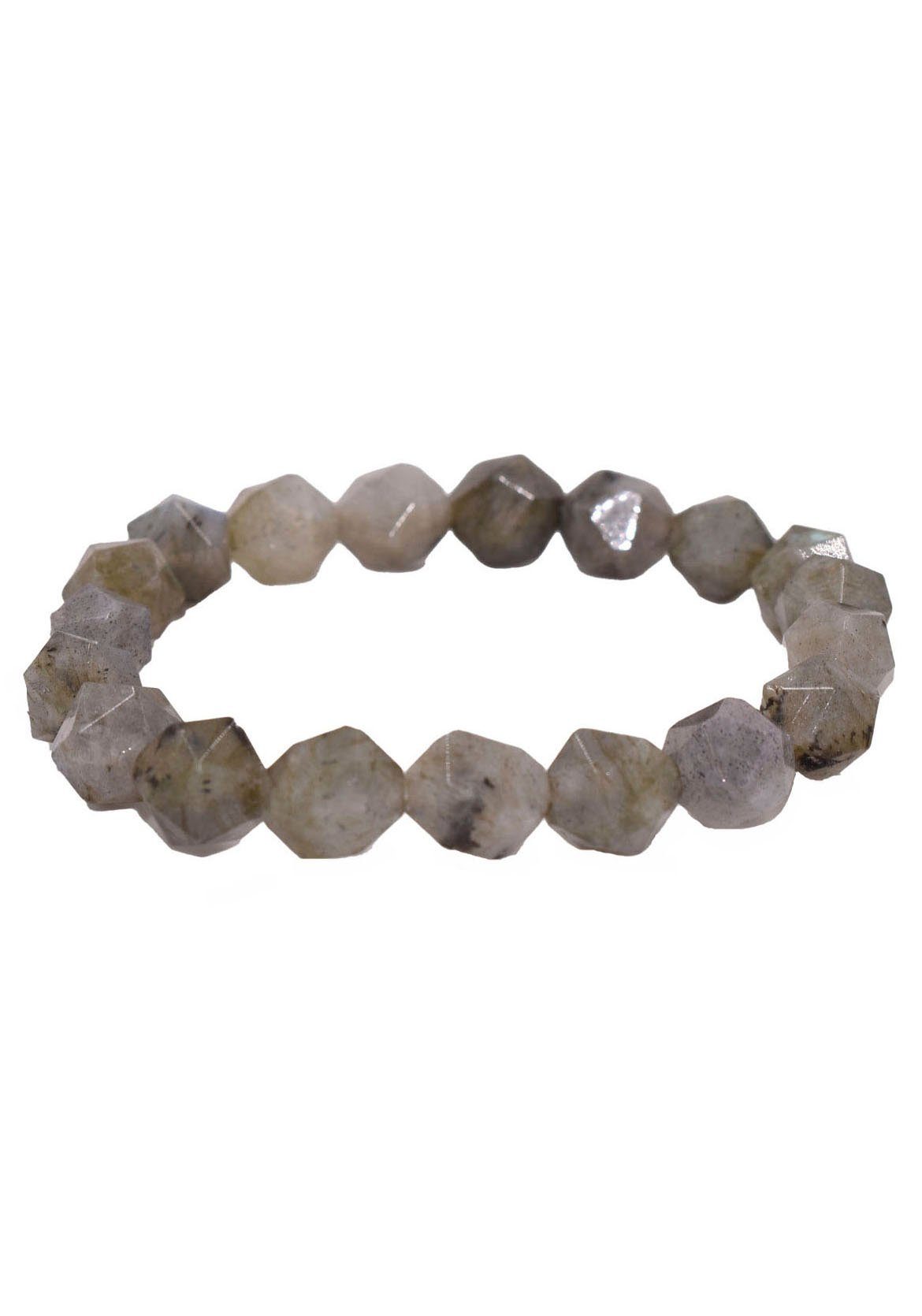Firetti Armband Schmuck Geschenk Facettschliff, Made in Germany - mit Labradorit oder facettiertem Quarz