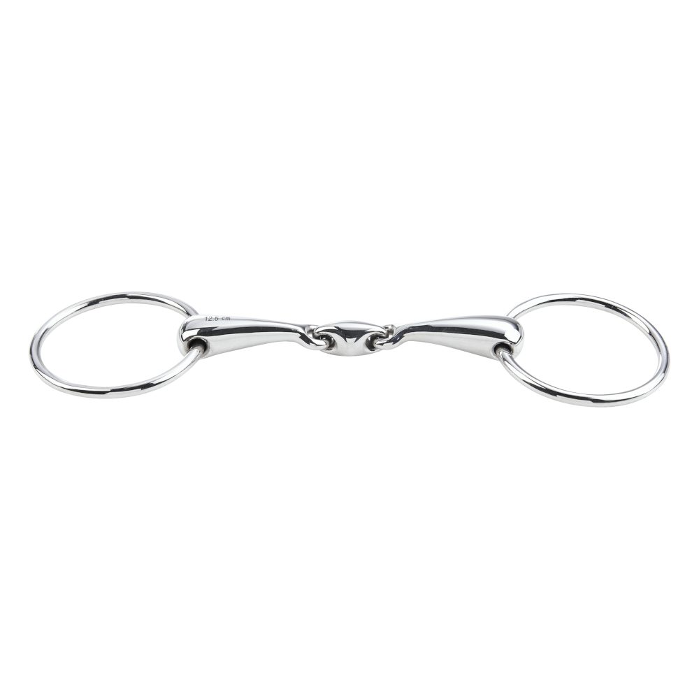 Trensengebiss Busse Wassertrense Edelstahl 18mm, doppelt gebrochen