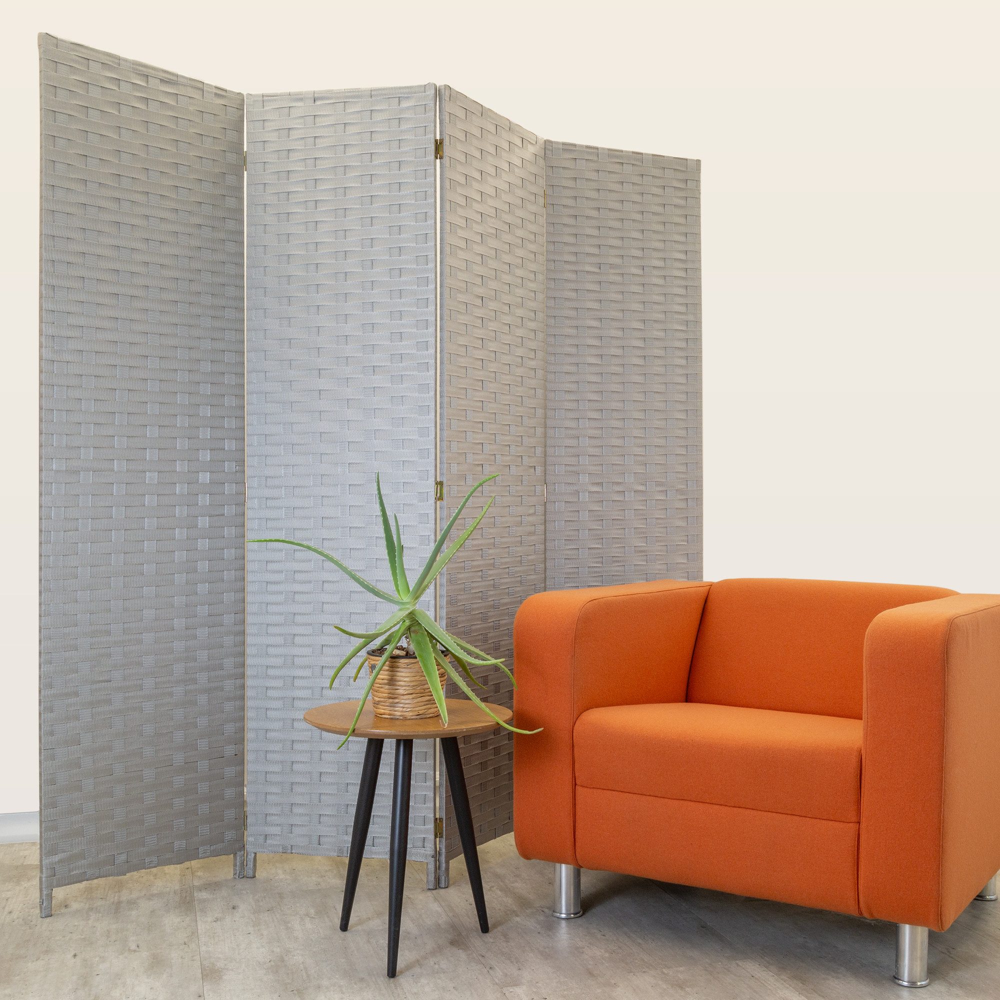 Hexim Raumteiler, Paravent 180x180 cm - Trennwand 4-teilig klappbar für Inn günstig online kaufen
