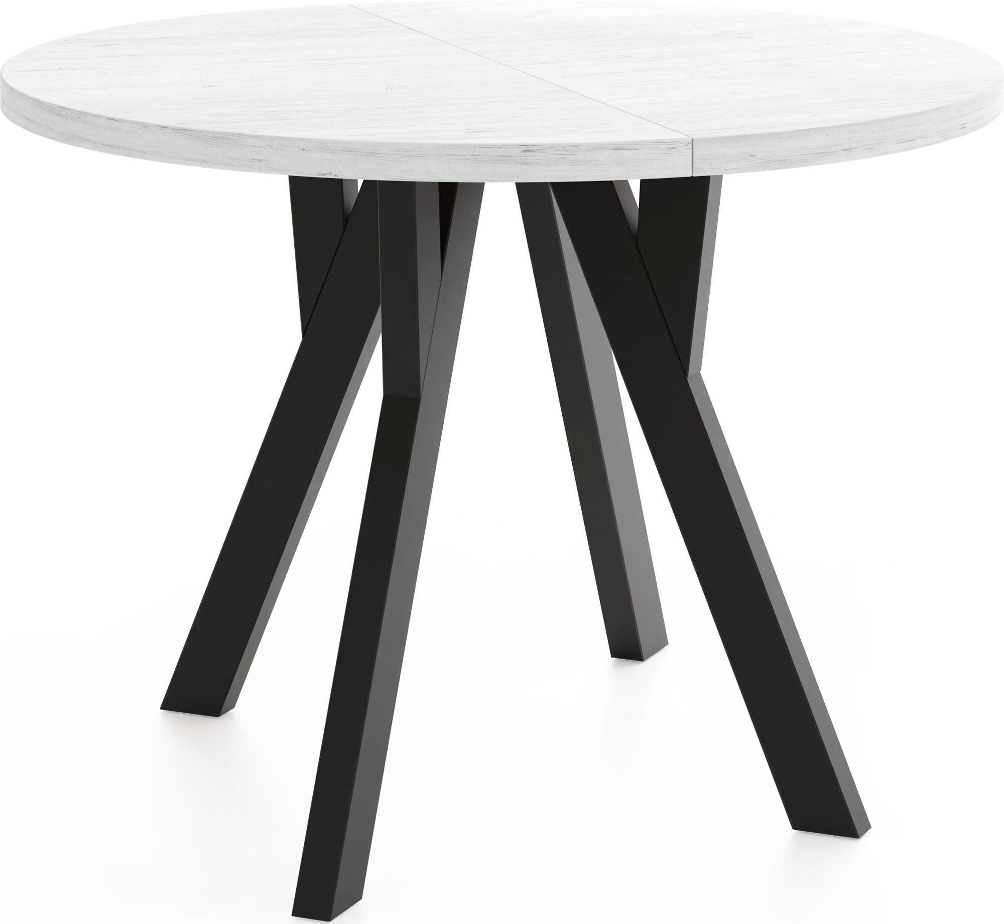 WFL GROUP Esstisch Avero Black (vier Größen – 80/90/100/100 cm, ausziehbar günstig online kaufen