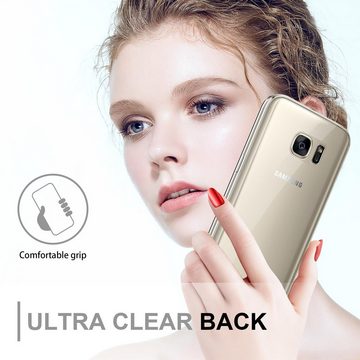 Cadorabo Handyhülle Samsung Galaxy S7 Samsung Galaxy S7, Flexible Case Handy Schutzhülle - Hülle - Back Cover 360° Grad