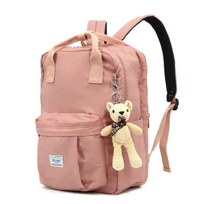 TAN.TOMI Rucksack Rucksack Mädchen Jungen & Kinder Damen Herren Schulrucksack, mit laptopfach für 15 Zoll Notebook, wasserdichte Schultasche