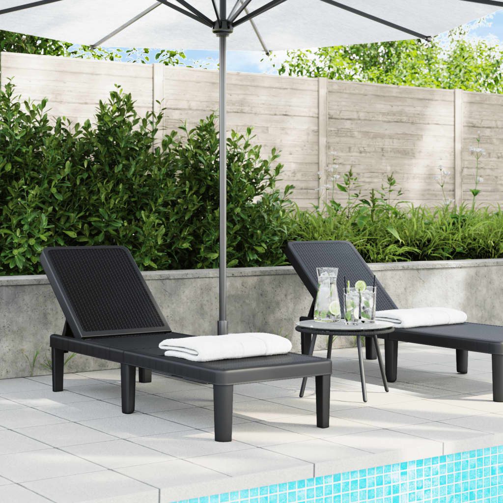 vidaXL Gartenliege 4-fach Verstellbare Sonnenliege 155,5x57x28 günstig online kaufen