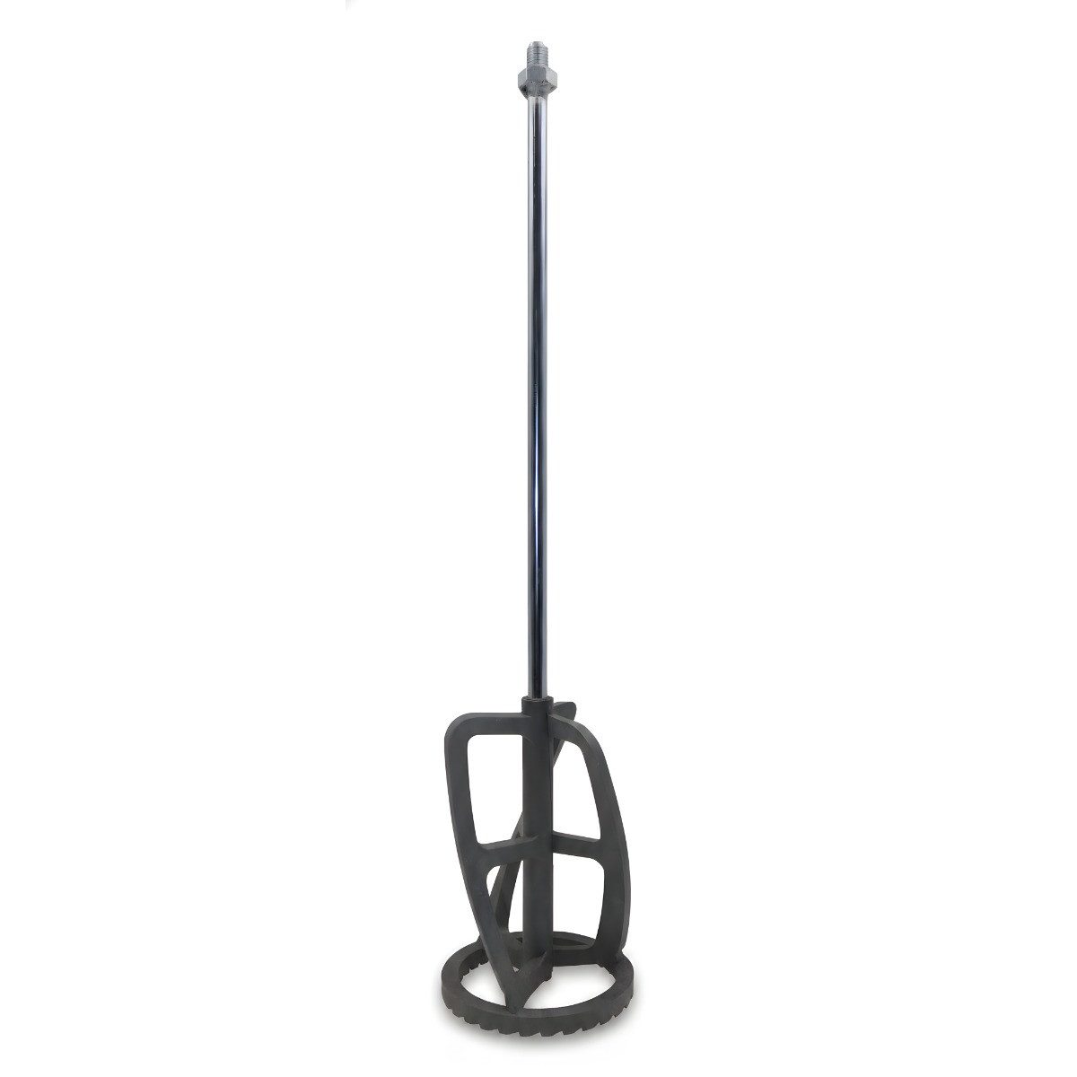 DEWEPRO Rührstab Universal Rührquirl, Rührstab mit gezacktem Polyamid-Kopf 125x600mm, Ø 12,5 mm, L: 60 cm