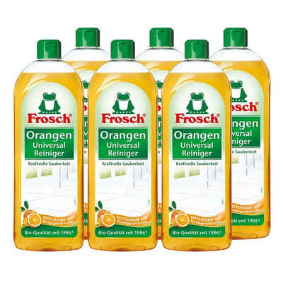 FROSCH 6x Frosch Orangen Universal Reiniger 750 ml Allzweckreiniger