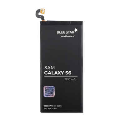 BlueStar Akku Ersatz kompatibel mit Samsung Galaxy S6 G920F 2550 mAh Austausch Batterie Accu EB-BG920ABE Smartphone-Akku