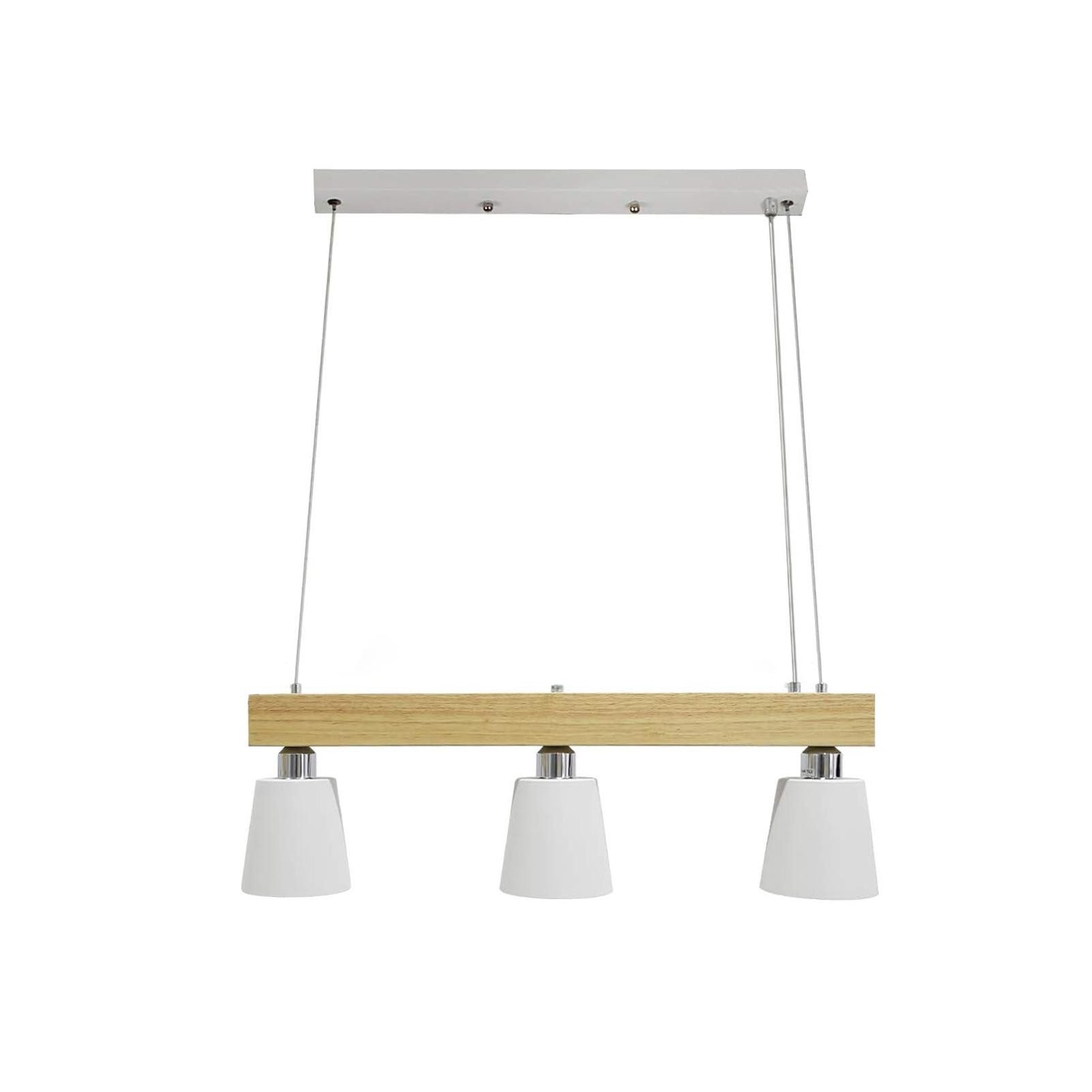 ZMH LED Pendelleuchte Esstisch Holz 3 günstig online kaufen