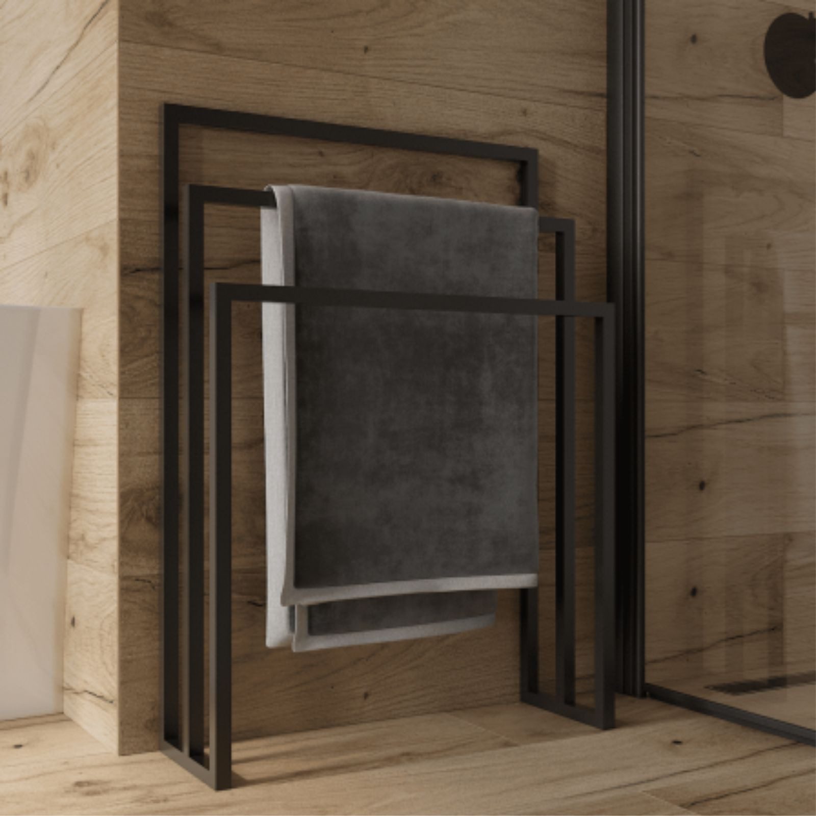 Handtuchhalter Handtuchständer SERAM freistehend (850×600×200 mm) matt, sch günstig online kaufen