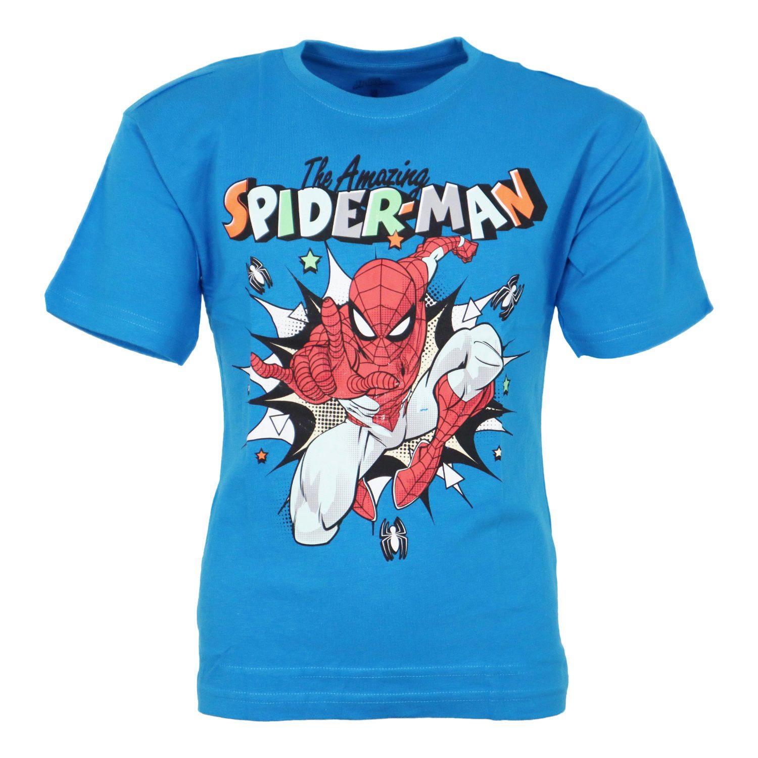 MARVEL Print-Shirt Marvel Spiderman Kinder Jungen T-Shirt Kurzarm Shirt 100% Baumwolle, Gr. 104 bis 134