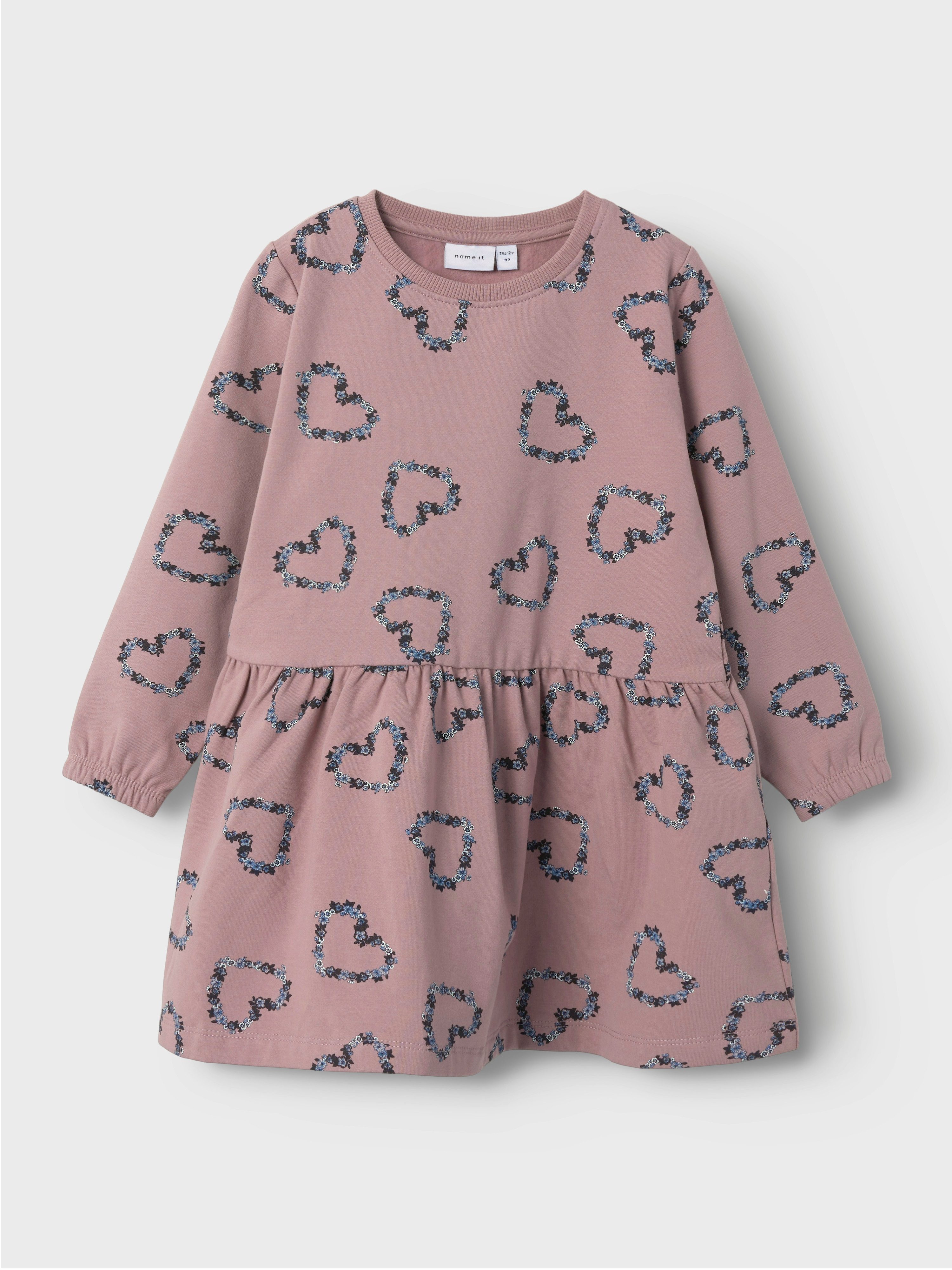 Name It Minikleid NMFOLUKRIA LS SWEAT DRESS BRU