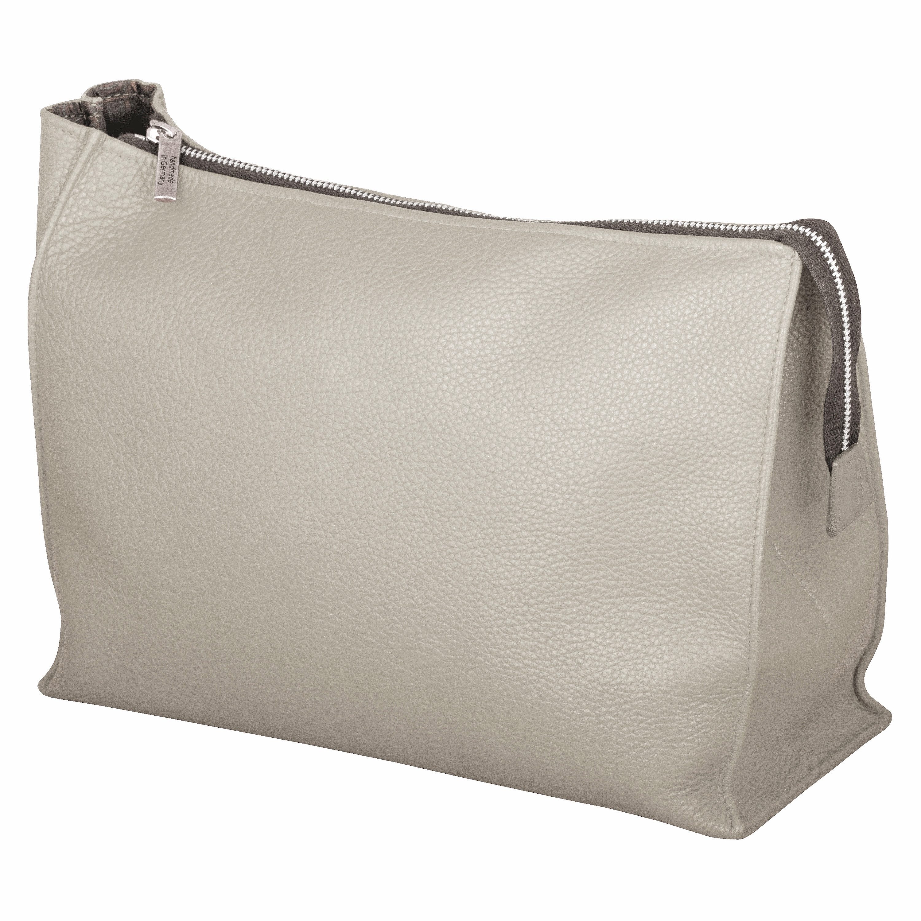 ERBE Kulturbeutel Kulturtasche, Leder, 25 cm (1-tlg)