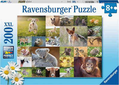 Ravensburger Puzzle Süße Tierbabys, 200 Puzzleteile, Made in Germany; FSC®- schützt Wald - weltweit