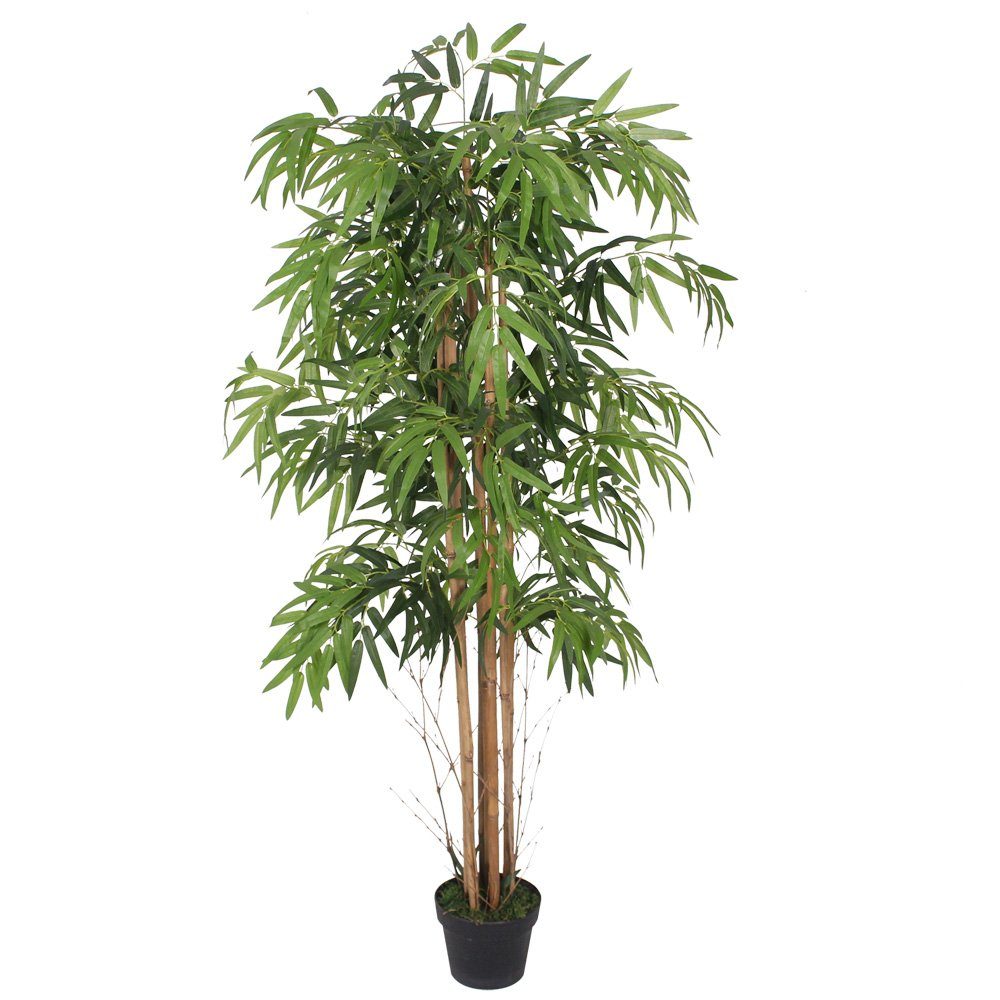 Kunstbambus Bambus Kunstpflanze Künstliche Pflanze Bambusbaum Kunstbaum 150 cm