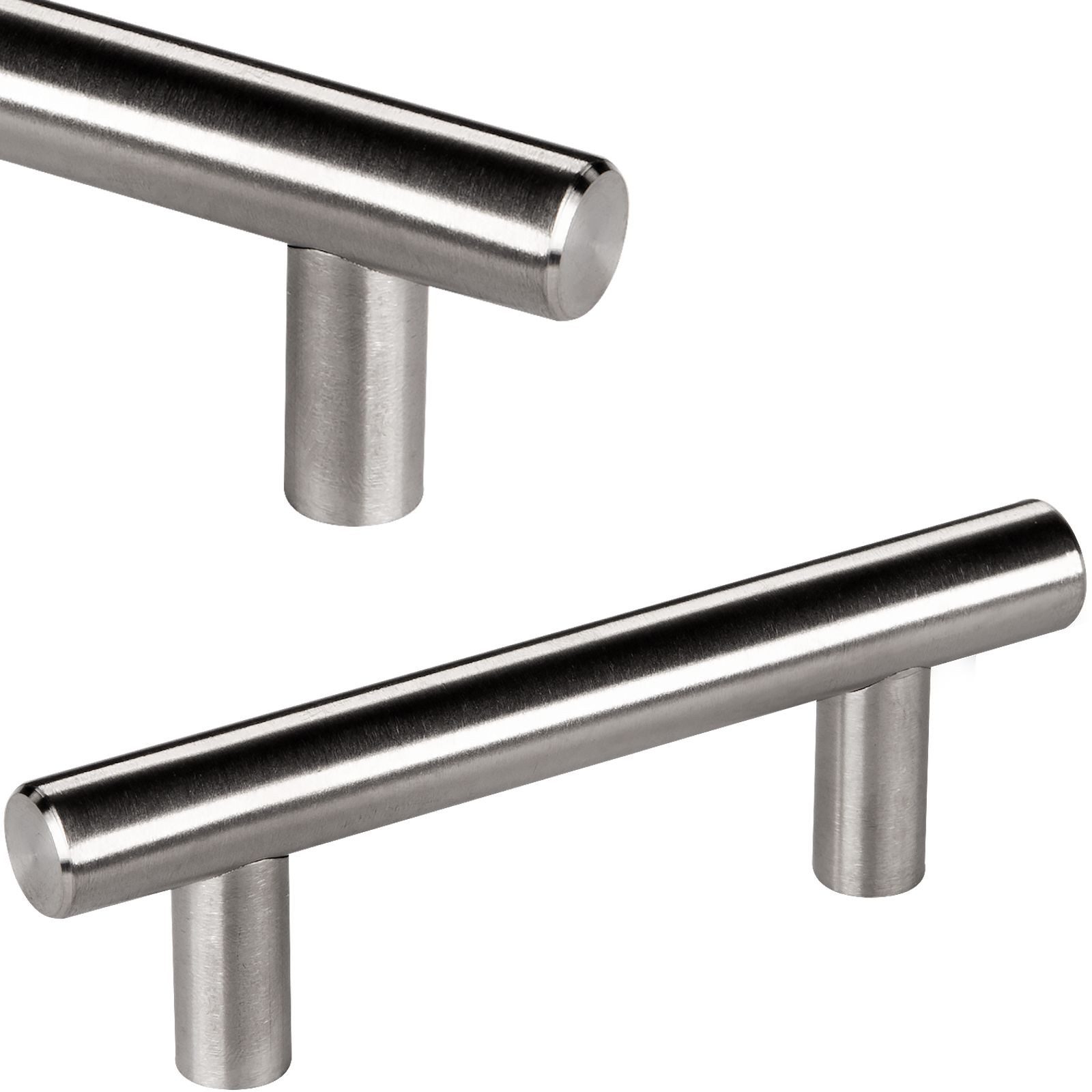 Möbelgriff Stangengriff G10 echt Edelstahlrohr Ø 10 mm inkl. Schrauben