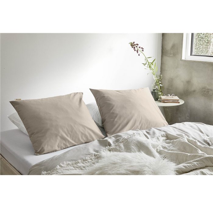 Spannbettlaken Spannbettuch Crispy Cotton Sand - 160x200 cm Walra Baumwolle (1 Stück) Bettlaken mit Gummizug in 90x200 140x200 180x200 und weitere Größen