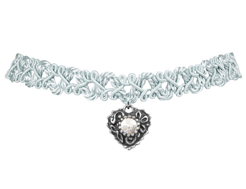 LUISIA® Kette mit Anhänger LUISIA Spitzen Kropfband 'Malina' mit Herzanhäng günstig online kaufen