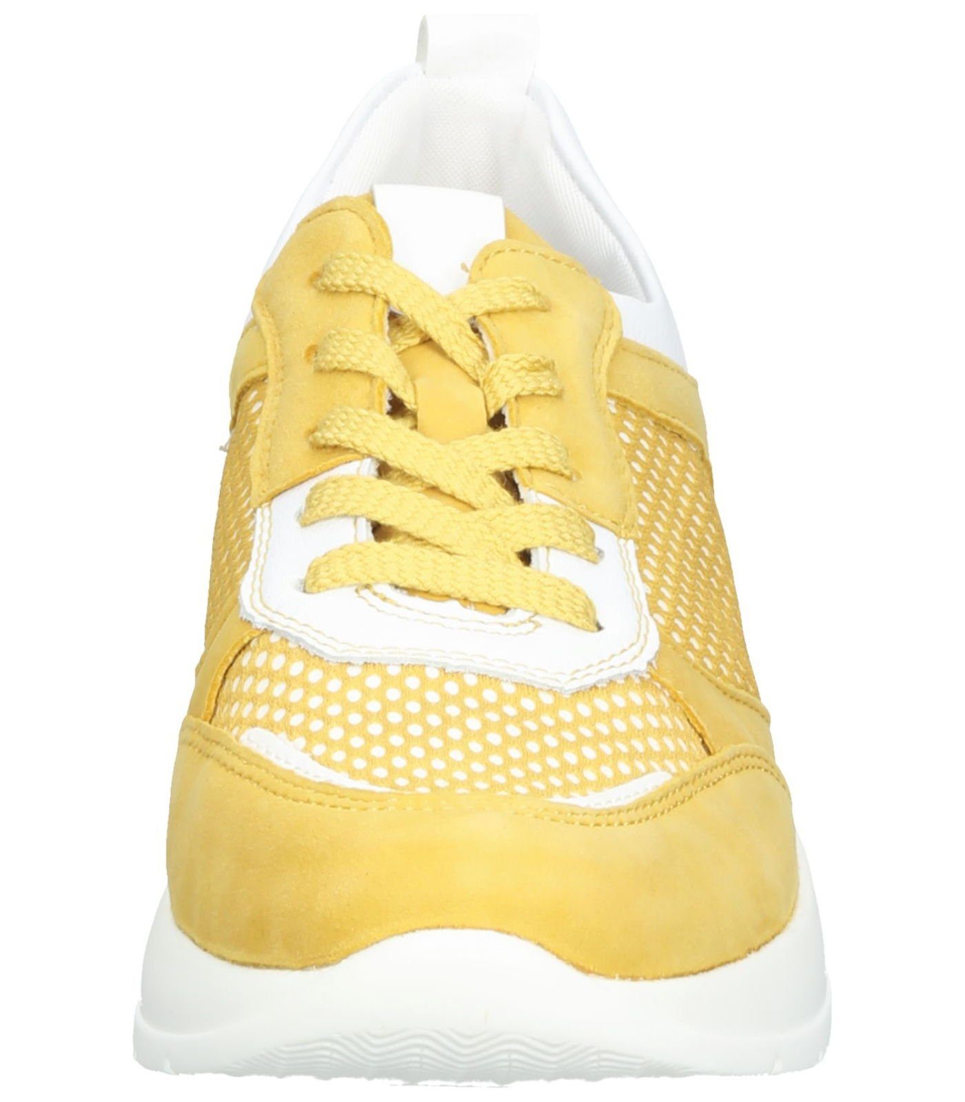 Gelb Weiß Remonte Sneaker Leder Sneaker