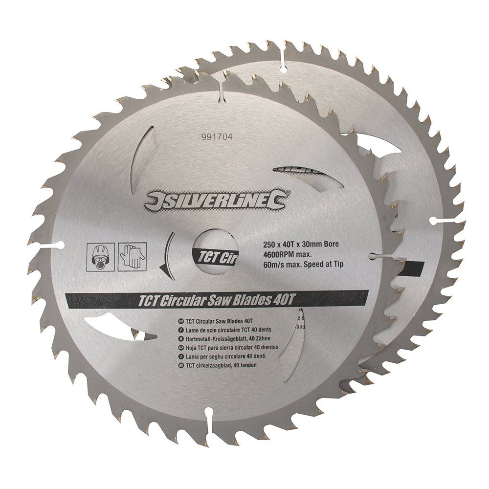 Kreissägeblatt 2 x Hartmetall Kreissägeblätter 250 günstig online kaufen