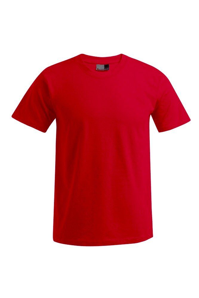 Promodoro T-Shirt Premium T-Shirt Rundhals in Übergröße Cherry Berry
