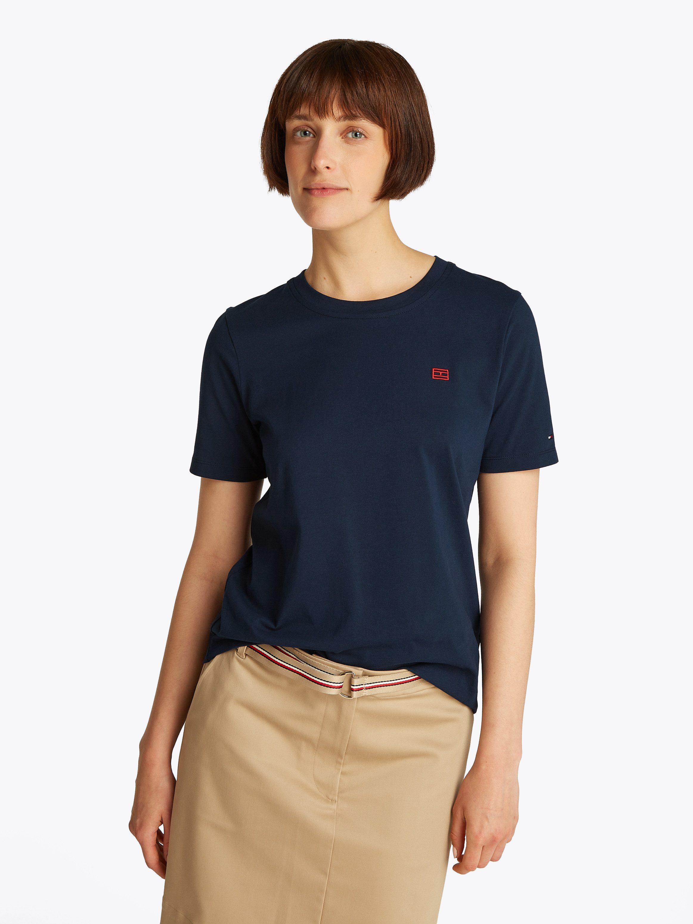 Tommy Hilfiger T-Shirt REG CONTRAST FLAG günstig online kaufen
