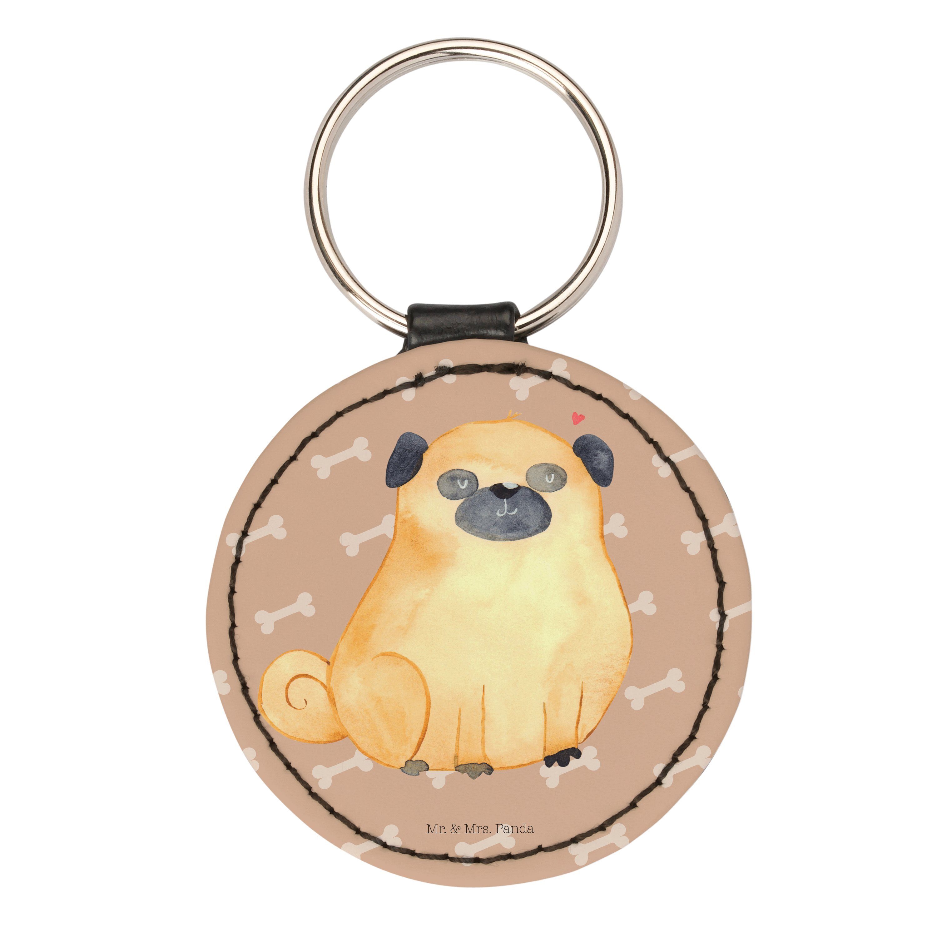 Schlüsselanhänger Panda - (1-tlg) - Geschenk, Hundemo & Glücksbringer, Hundeglück Mr. Mops Mrs. Taschenanhänger,