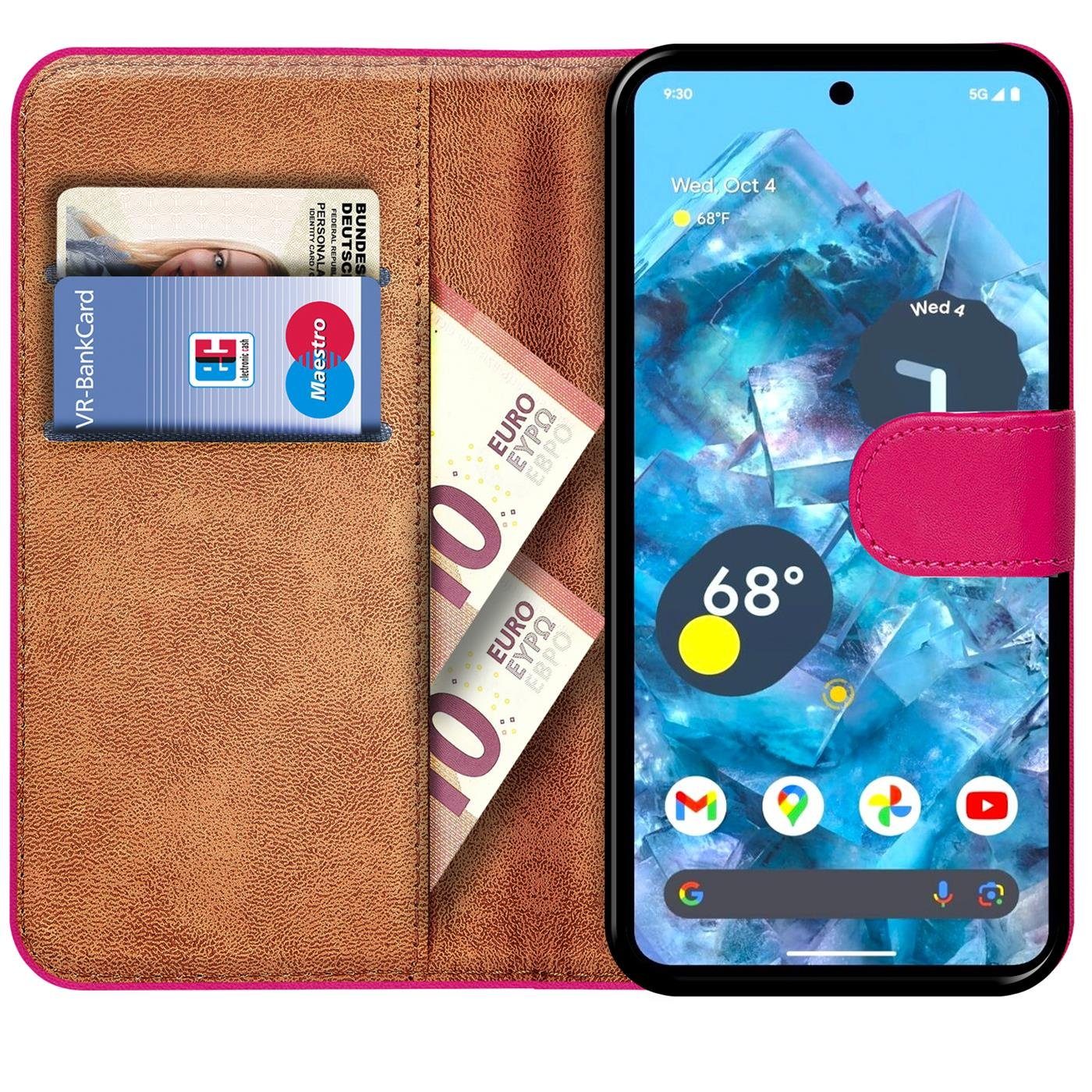 CoolGadget Handyhülle Book Case Handy Tasche für Google Pixel 8 6,2 Zoll, Hülle Klapphülle Flip Cover für Pixel 8 Schutzhülle stoßfest